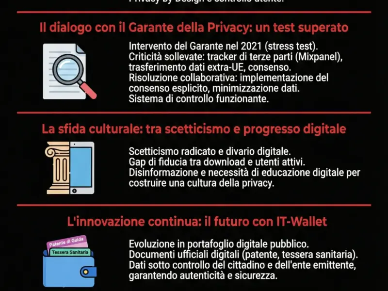 Infografica: App IO e sicurezza dati: la guida completa per i cittadini