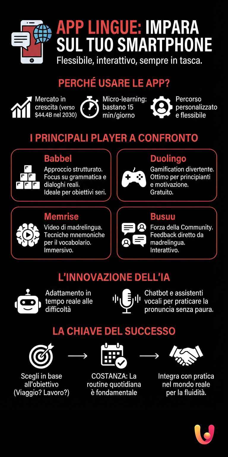 Infographic: Language Apps: the best for learning on your smartphone Language Apps: The Best Ones for Learning on Your Smartphone - Summary Infographic