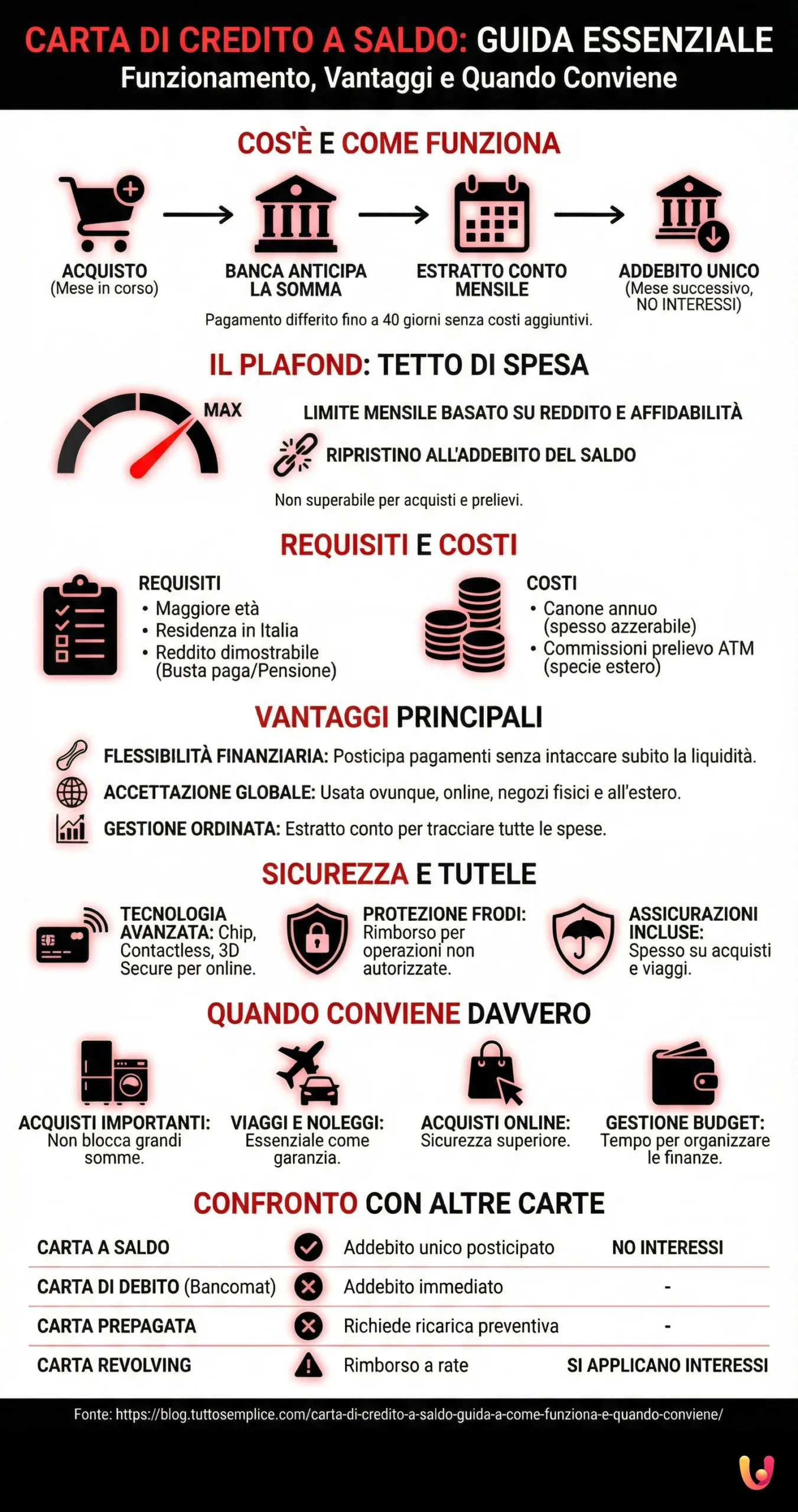 Infografik: Charge-Kreditkarte: Wie sie funktioniert und wann sie sich lohnt Charge-Kreditkarte: Anleitung zur Funktionsweise und wann sie sich lohnt - Zusammenfassende Infografik