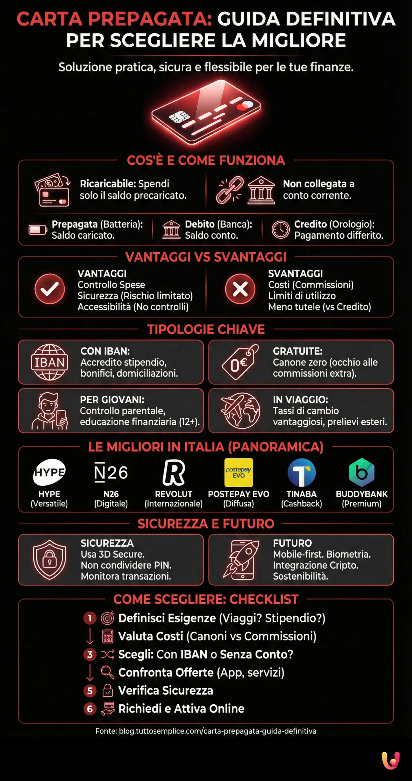 Cardul Preplătit: Ghidul Definitiv pentru a Alege pe Cel Mai Bun - Infografic rezumativ