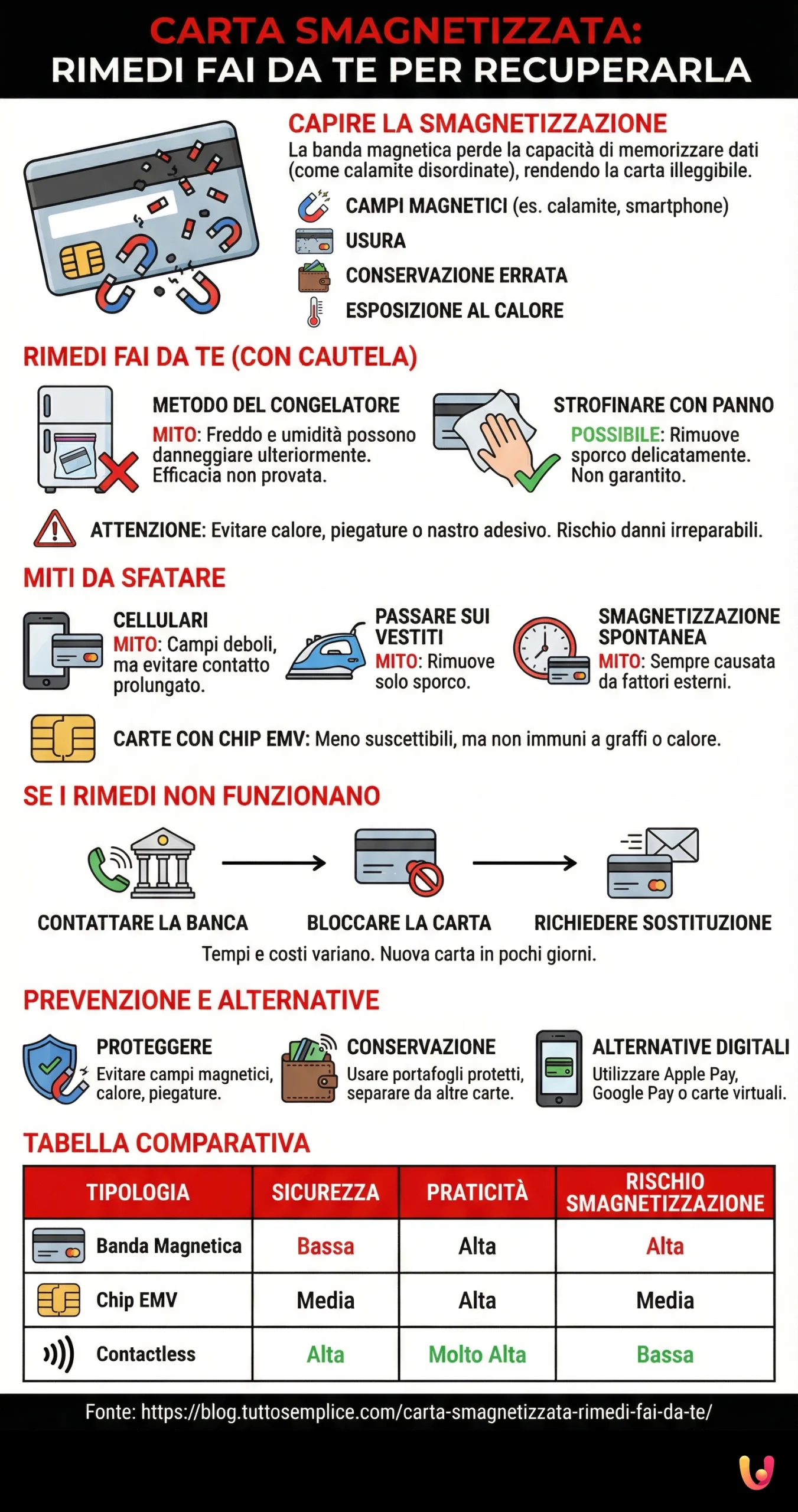 Infografia: Cartão Desmagnetizado: Soluções Caseiras para o Recuperar Cartão Desmagnetizado: Soluções Caseiras para o Recuperar - Infografia de resumo