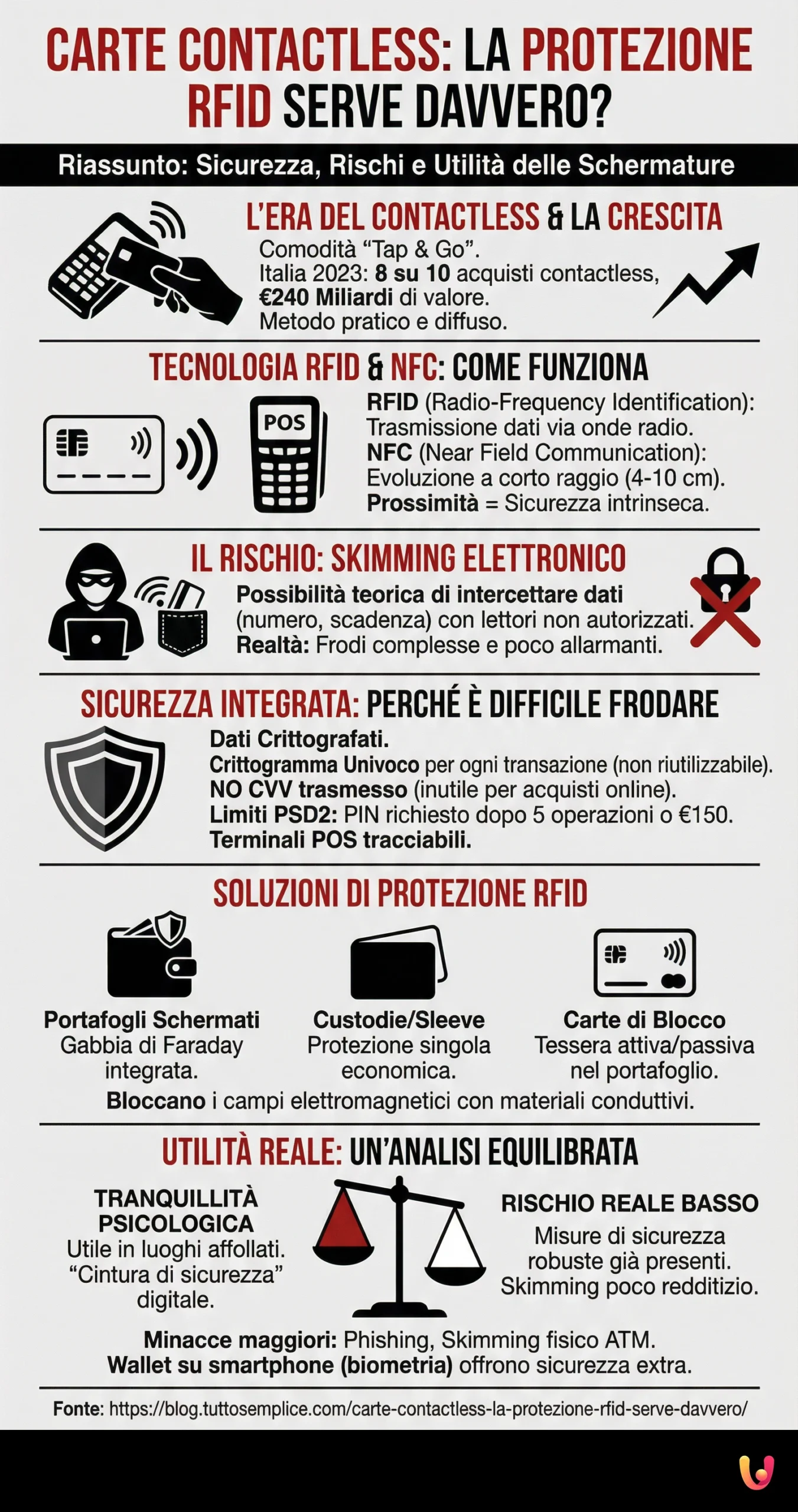 Carduri Contactless: Protecția RFID Este &Icirc;ntr-adevăr Necesară? - Infografic rezumativ