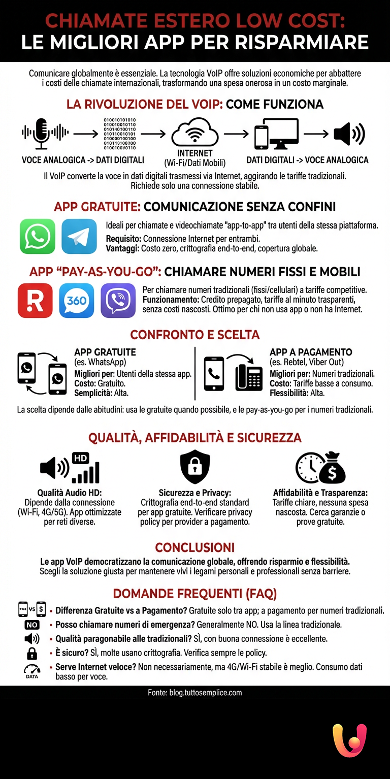 Infografia: Chamadas para o Estrangeiro Low Cost: As Melhores Apps para Poupar Chamadas para o Estrangeiro Low Cost: As Melhores Apps para Poupar - Infografia de resumo
