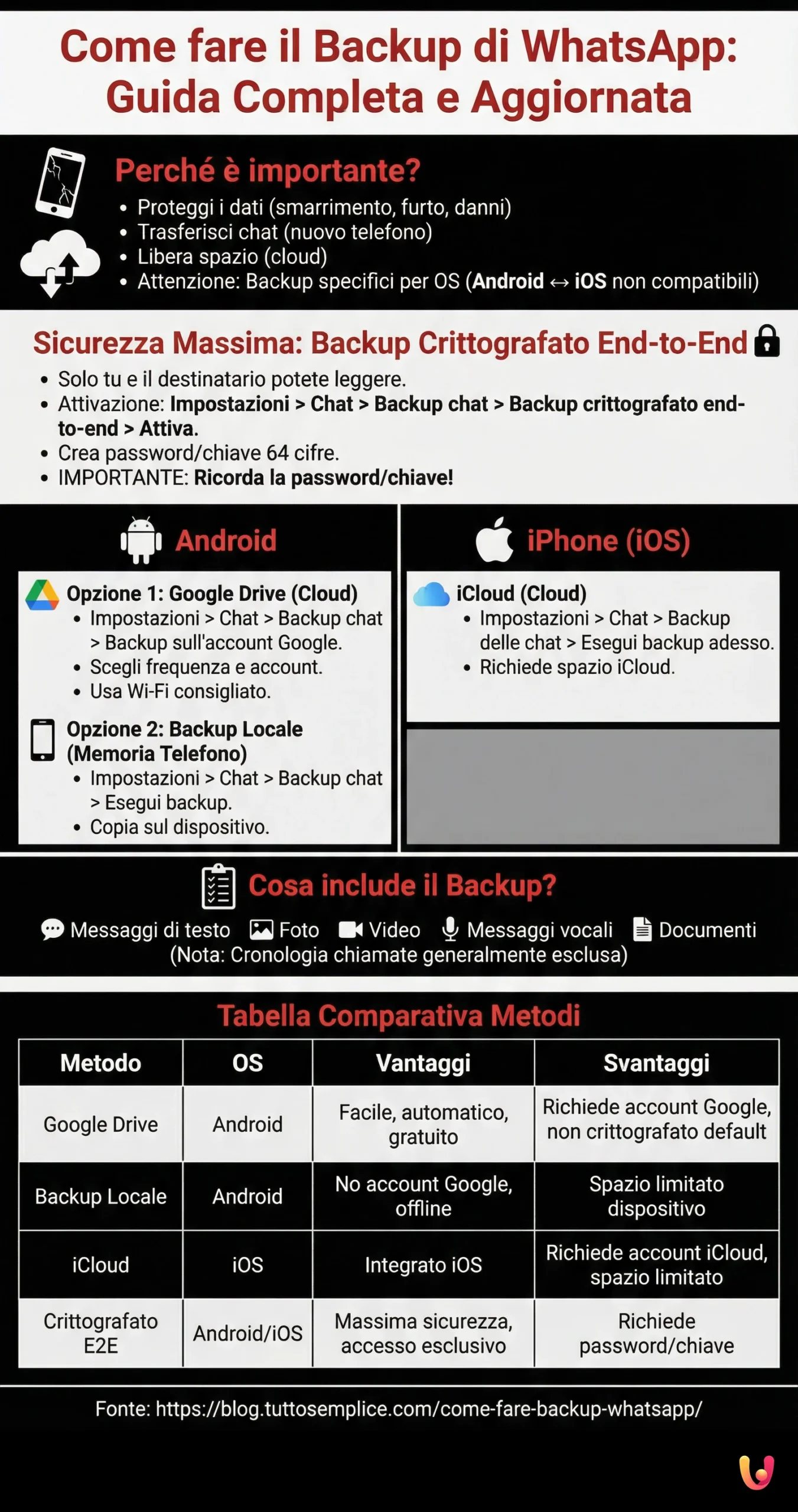 Como fazer o Backup do WhatsApp: Guia Completo e Atualizado - Infografia resumida
