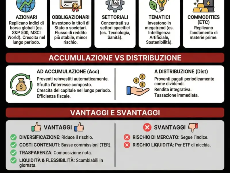 Infografica: ETF per Principianti: Guida Completa per Investire