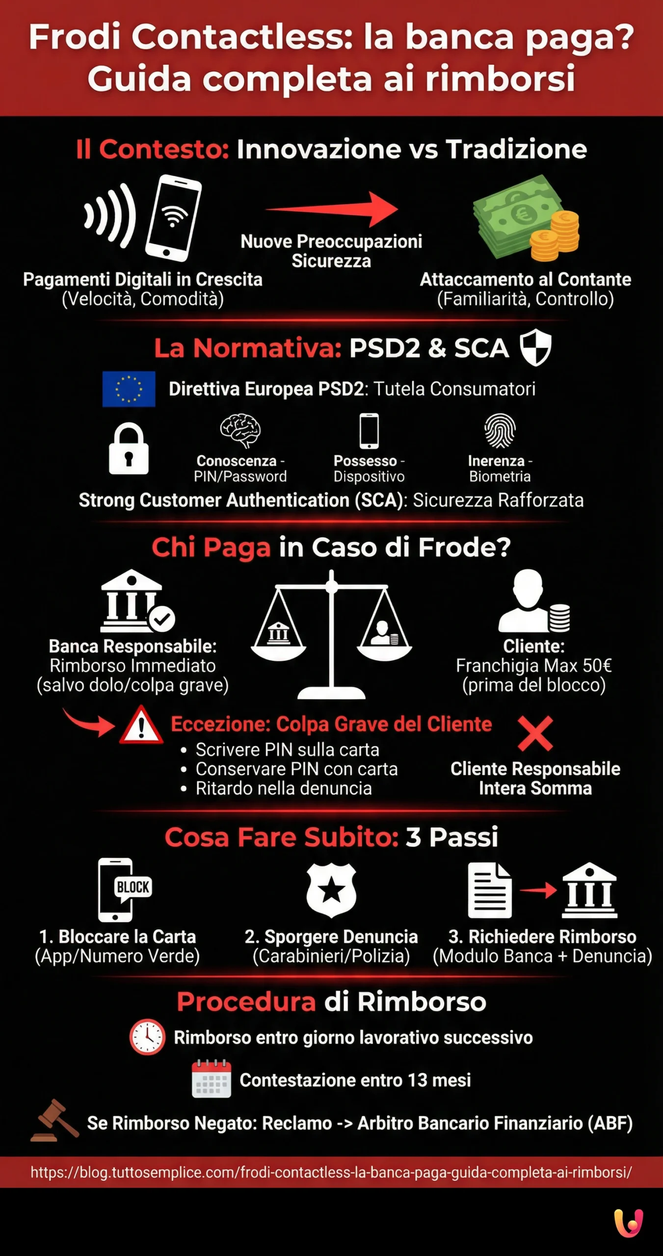 Infografik: Kontaktlos-Betrug: Zahlt die Bank? Kompletter Leitfaden zu Rückerstattungen Kontaktlos-Betrug: Zahlt die Bank? Kompletter Leitfaden zu Rückerstattungen - Zusammenfassende Infografik