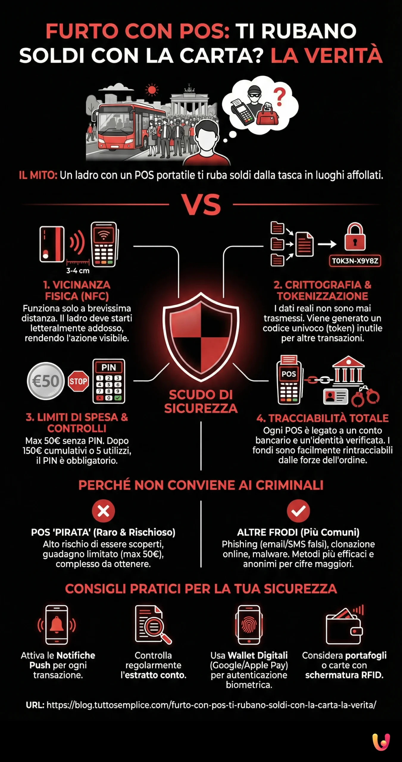 Furtul cu POS: &icirc;ți pot fi furați banii de pe card? Adevărul - Infografic rezumat