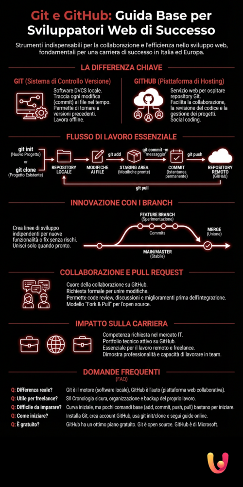Introduzione a Git e GitHub per Sviluppatori Web