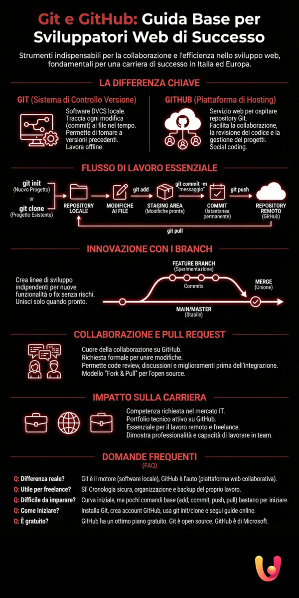 Introduzione a Git e GitHub per Sviluppatori Web