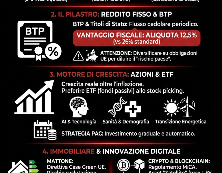 Infografica: Investimenti 2025: Strategie Vincenti e Guida Completa