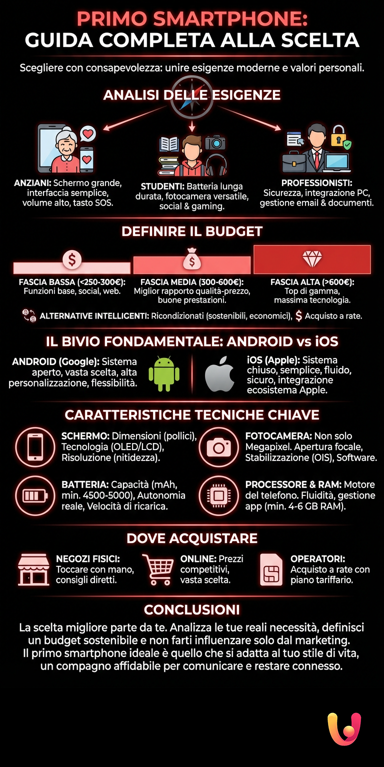 Infografía: Primer smartphone: guía completa para elegir Primer smartphone: guía completa para elegir - Infografía resumen