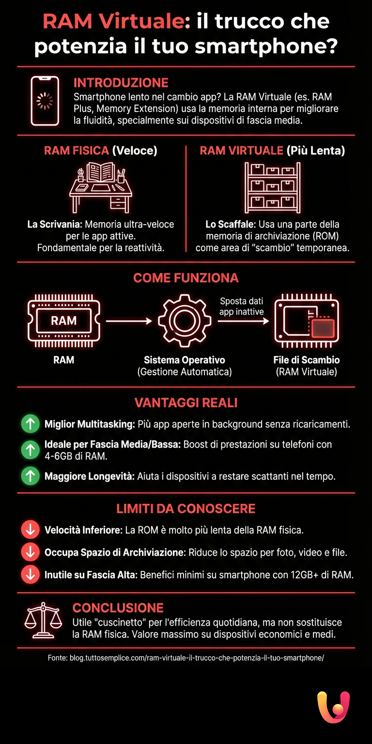 RAM Virtual: o truque que potencia o seu smartphone? - Infografia resumida
