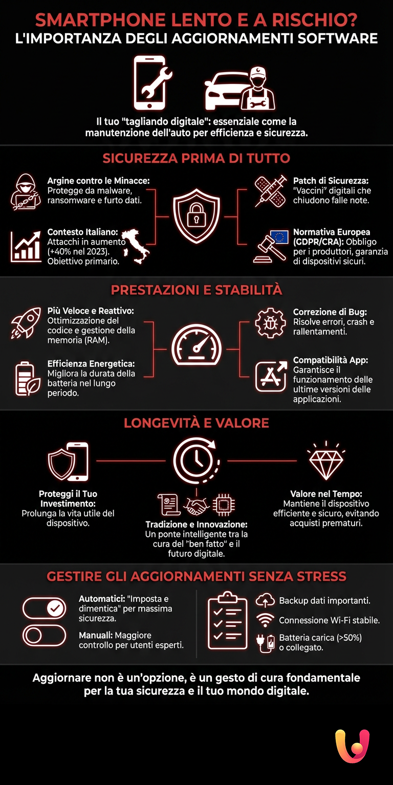 Smartphone lento e em risco? A culpa &eacute; da falta de atualiza&ccedil;&otilde;es - Infografia de resumo