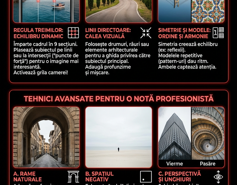 Infografica: Tehnici fotografice cu smartphone-ul: obține fotografii perfecte