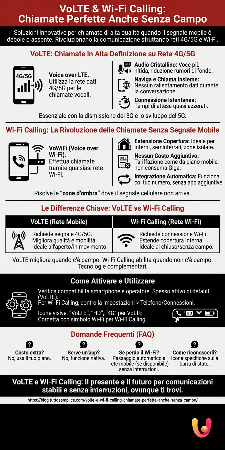 Infografia: VoLTE e Wi-Fi Calling: chamadas perfeitas mesmo sem rede VoLTE e Wi-Fi Calling: chamadas perfeitas mesmo sem rede - Infografia resumida