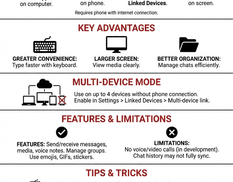 Infografica: WhatsApp Web: Here's How It Works