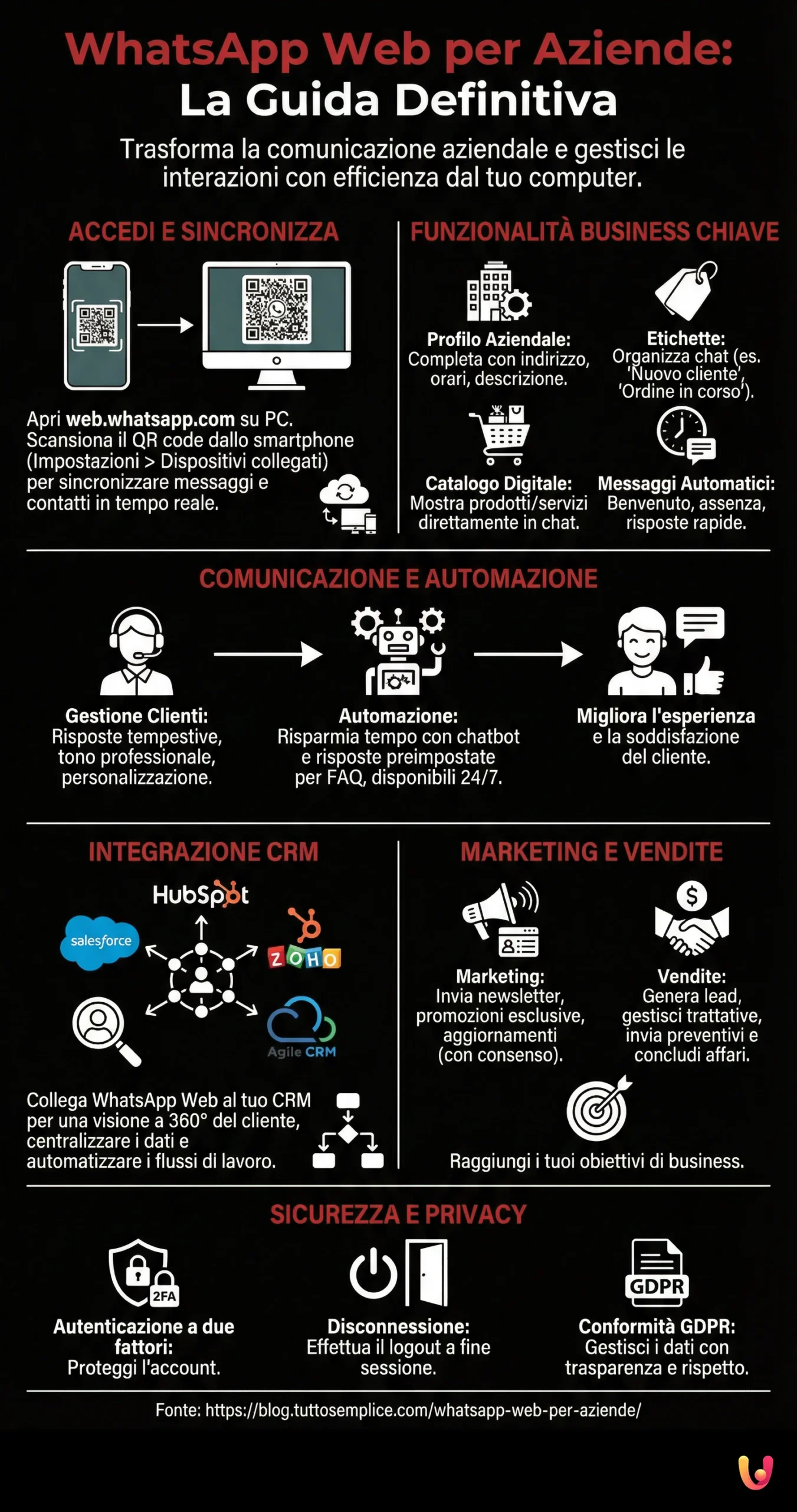 WhatsApp Web para Empresas: o Guia Definitivo - Infografia resumida