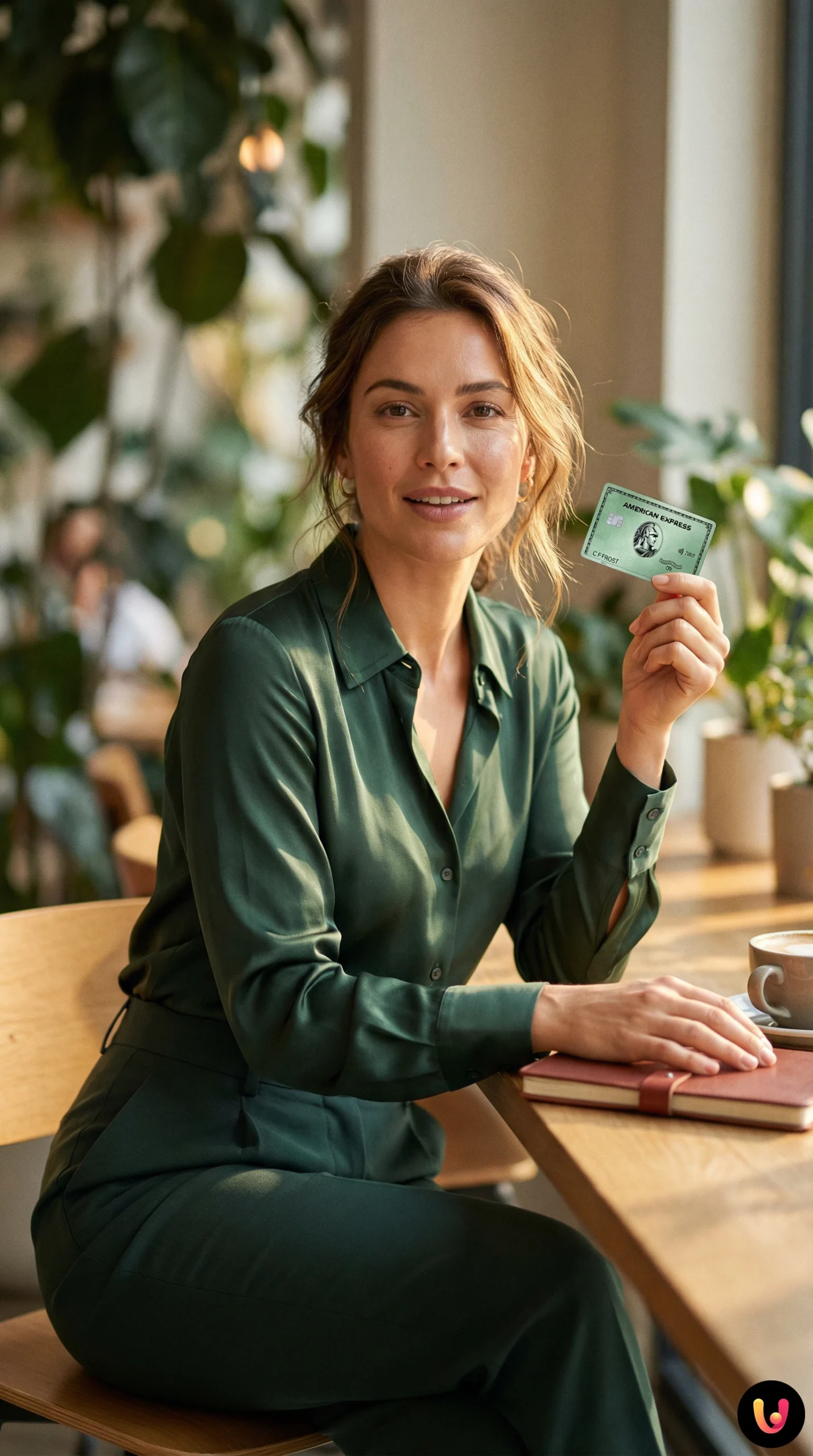 Carte Green American Express fabriqu&eacute;e avec du plastique recycl&eacute;