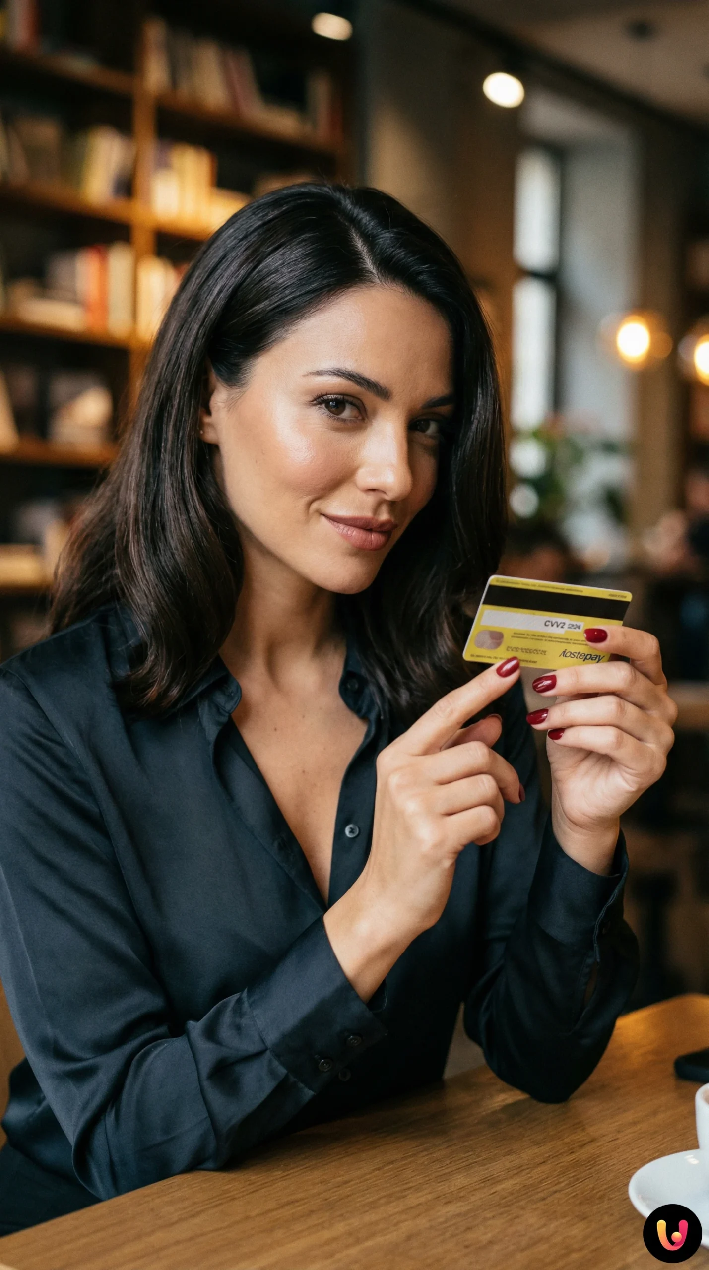 Dettaglio del retro di una carta Postepay che mostra il codice di sicurezza CVV2.