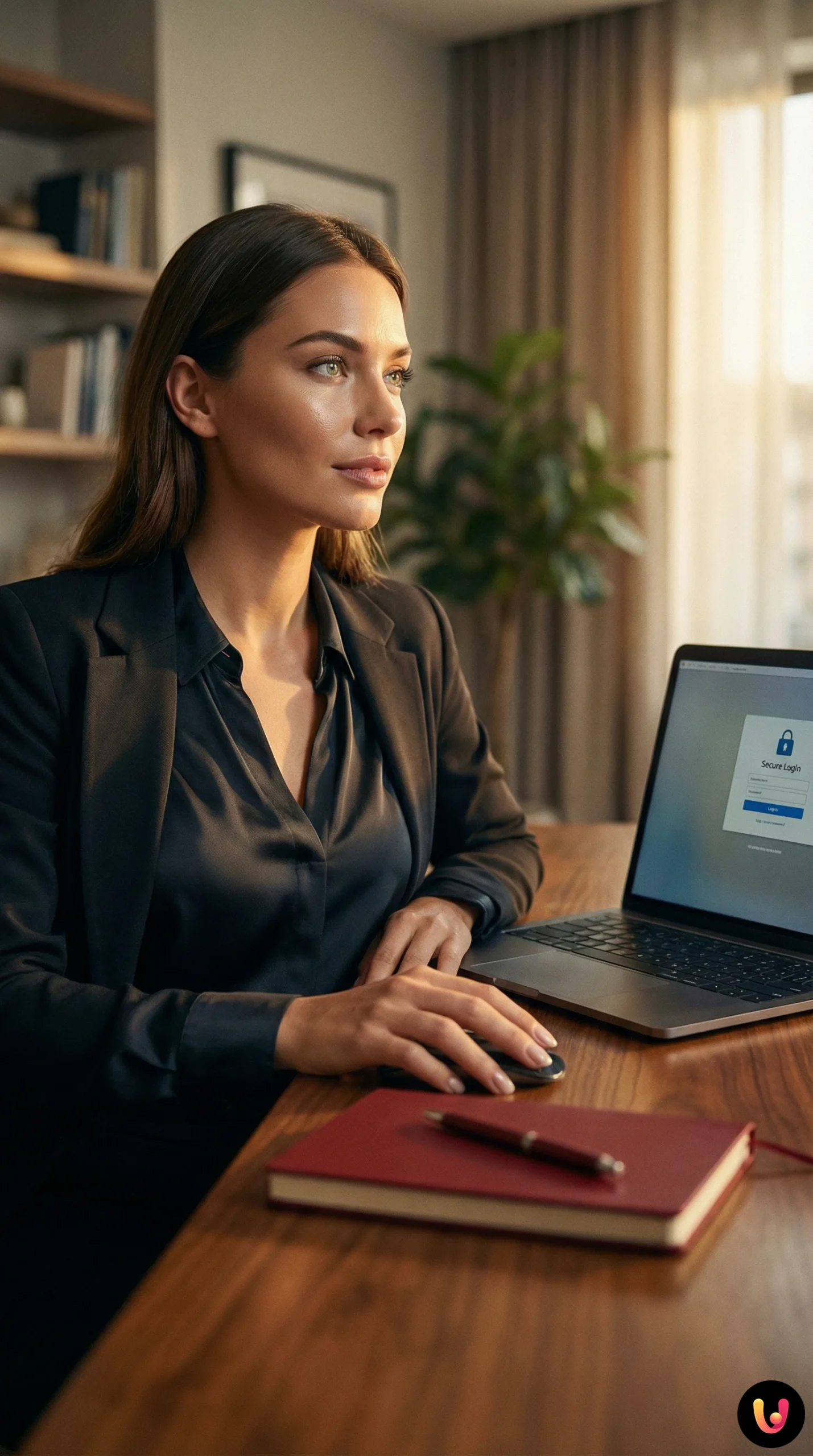 Utente al computer mentre modifica le credenziali di accesso Alice Mail per sicurezza.