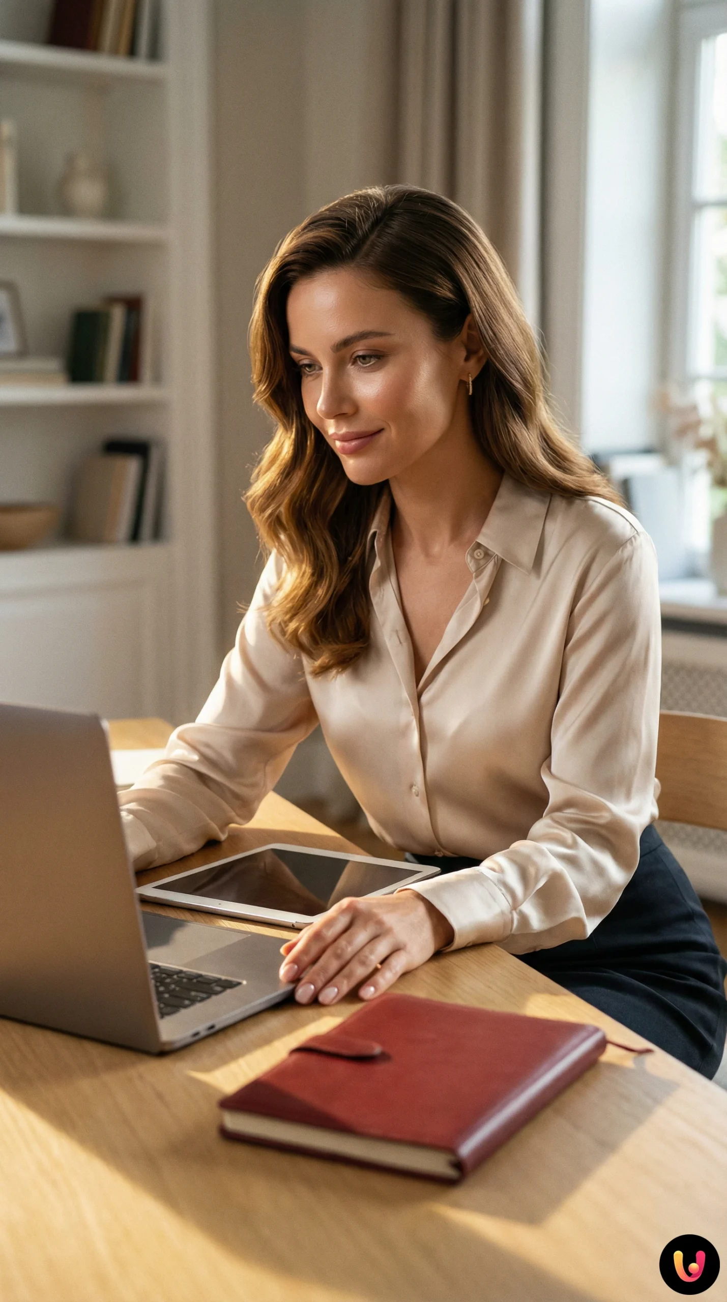 Utilizador ao computador enquanto esvazia a caixa de correio Alice Mail