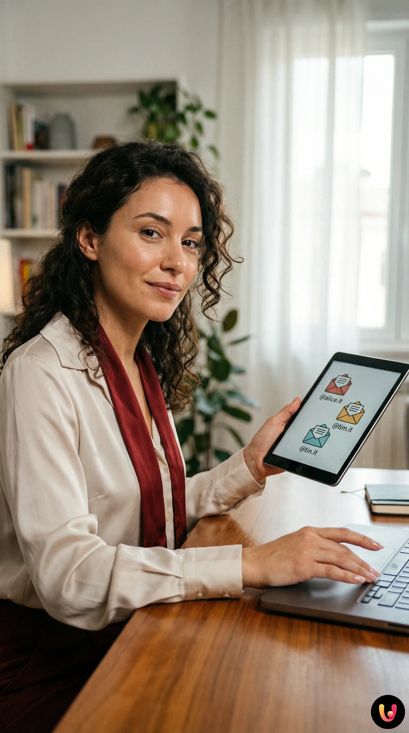 Schermata login TIM Mail con opzioni domini alice tim e tin