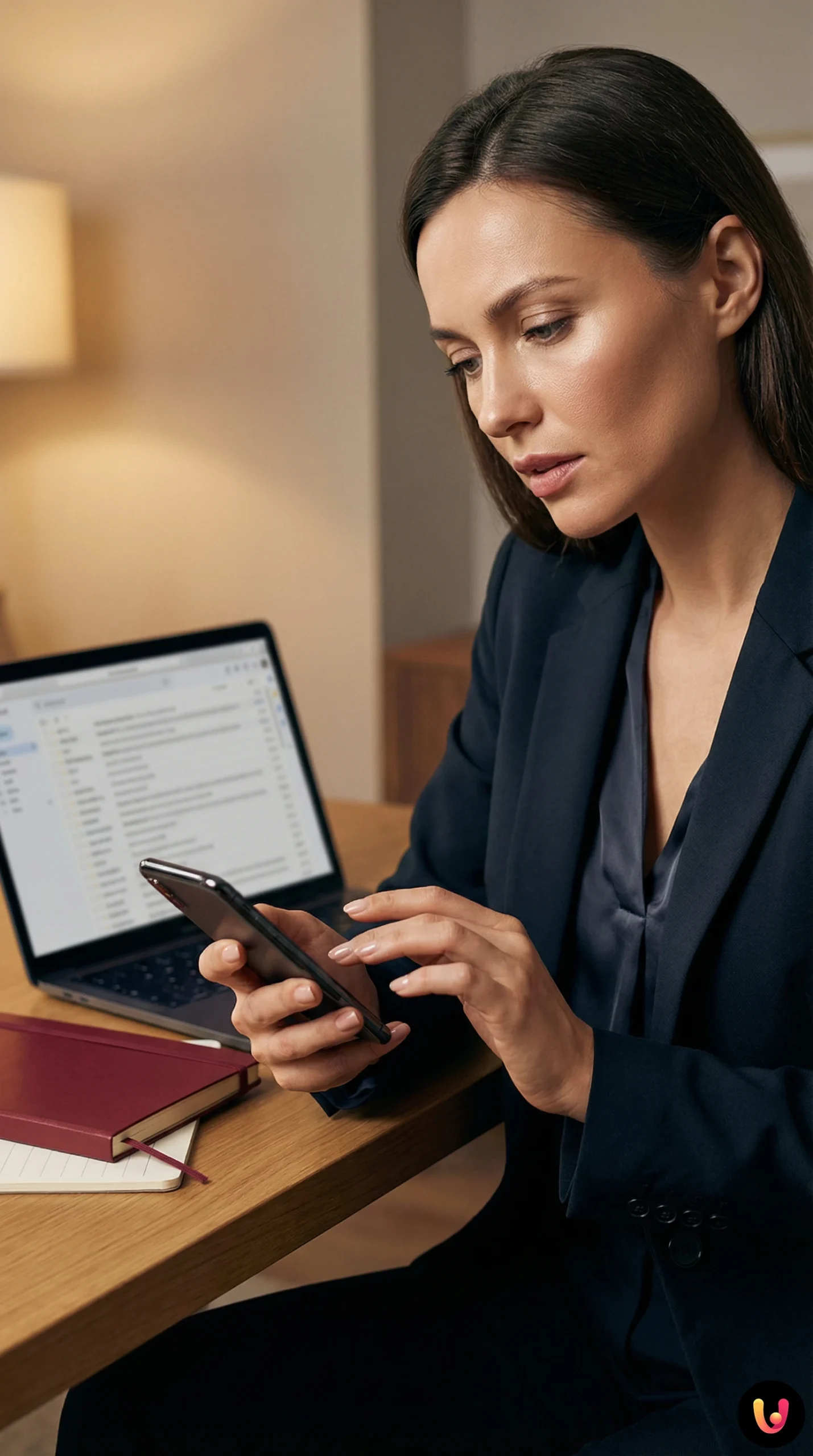 Utente al computer analizza una email truffa che richiede la convalida dell'account.