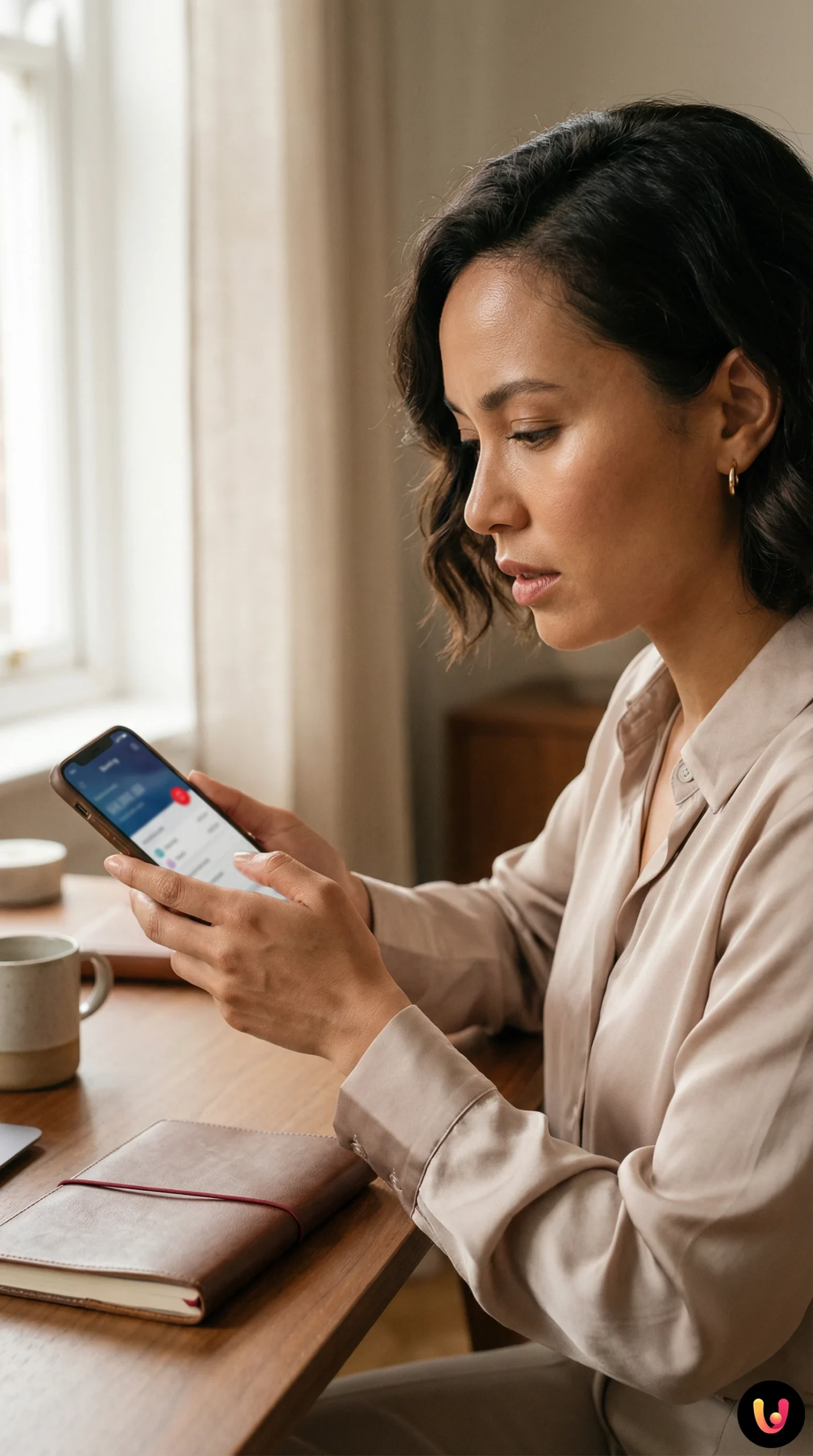 Utente controlla le impostazioni delle notifiche Postepay sullo smartphone