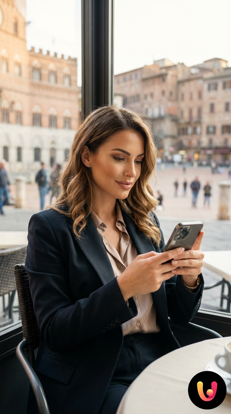 Smartphone mostra grafici di confronto tra le offerte mobile 5G del 2025