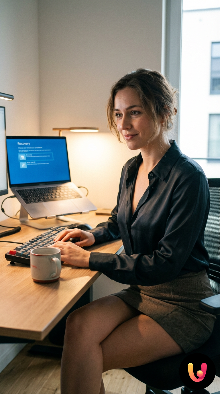 Mani digitano una combinazione di tasti sulla tastiera per sbloccare il PC Windows