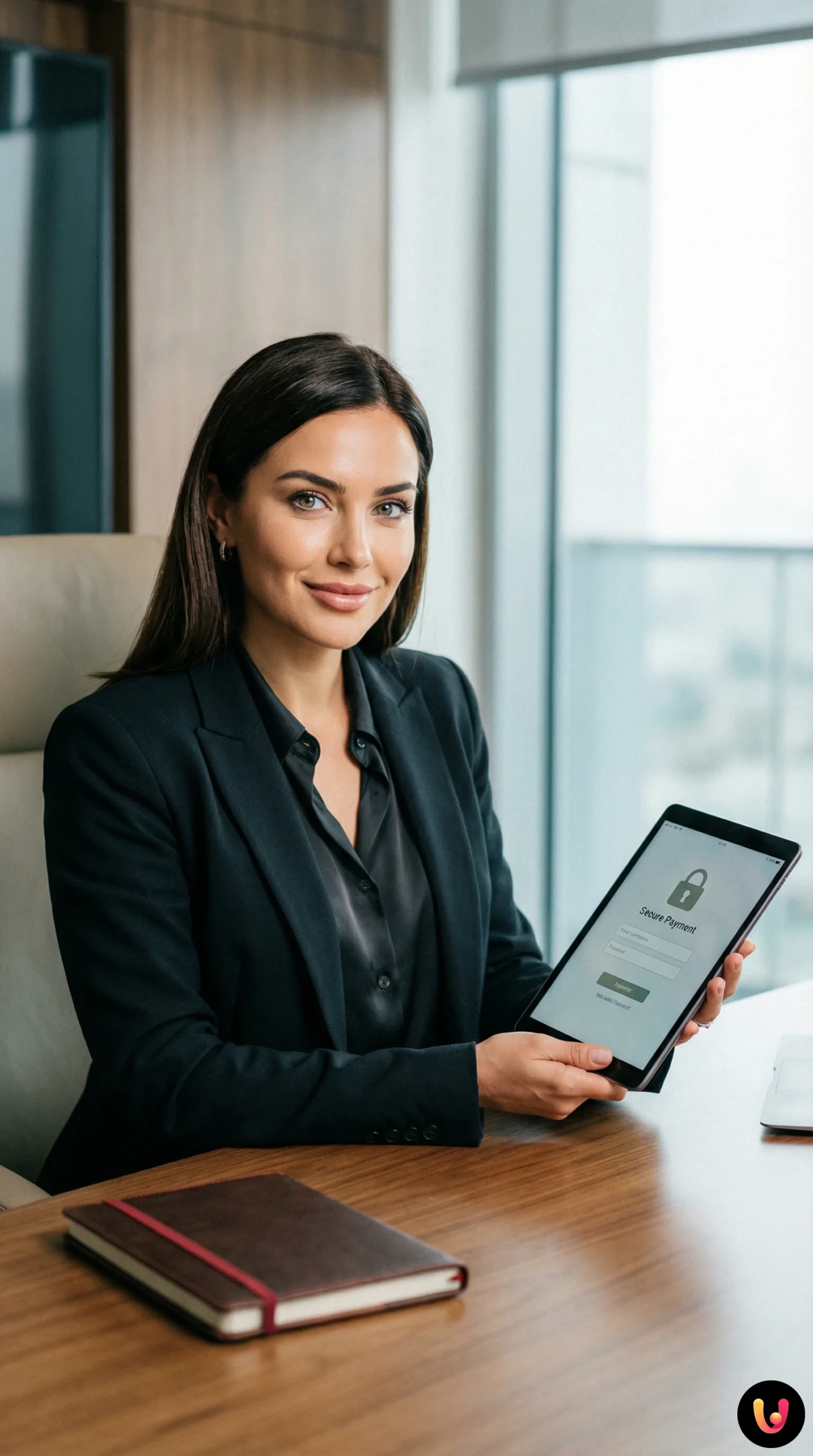 Simbolo di sicurezza informatica protegge una carta di credito durante un pagamento digitale