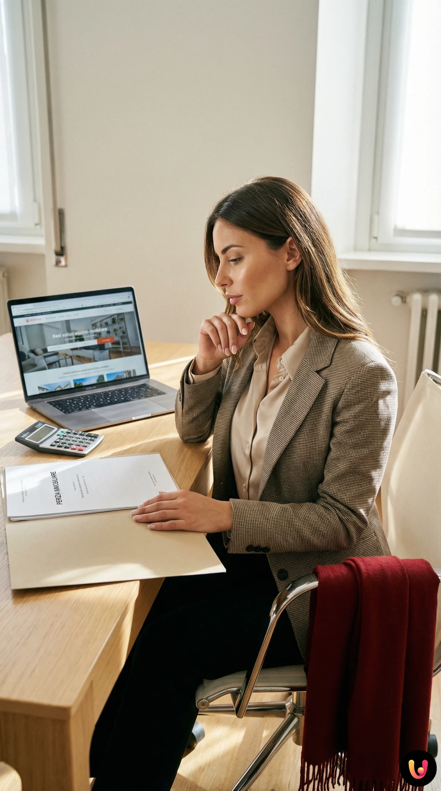 Documenti finanziari e calcolatrice per analisi mutuo casa