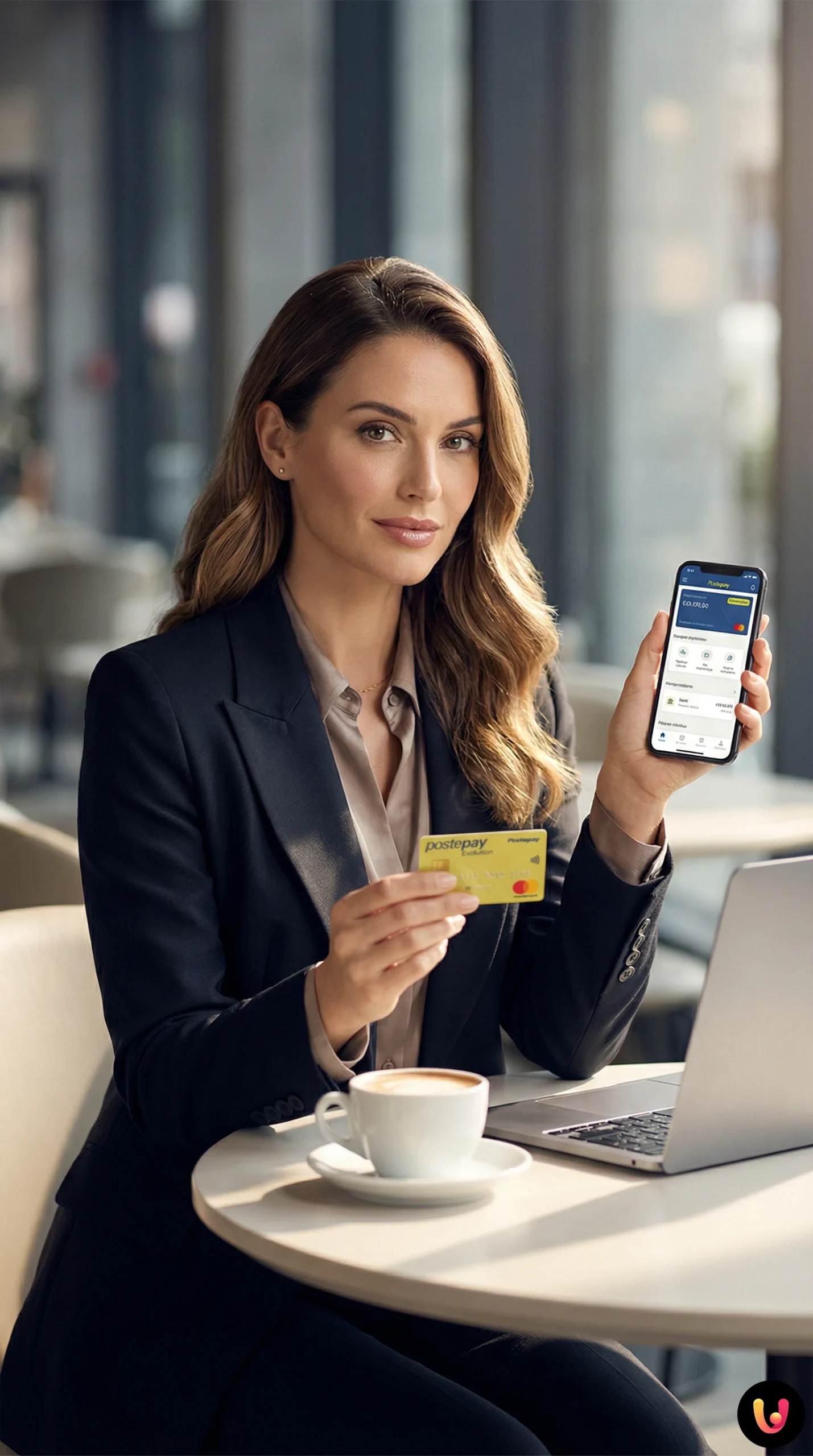 Una persona controlla l'arrivo di un bonifico sull'app della carta Postepay Evolution.