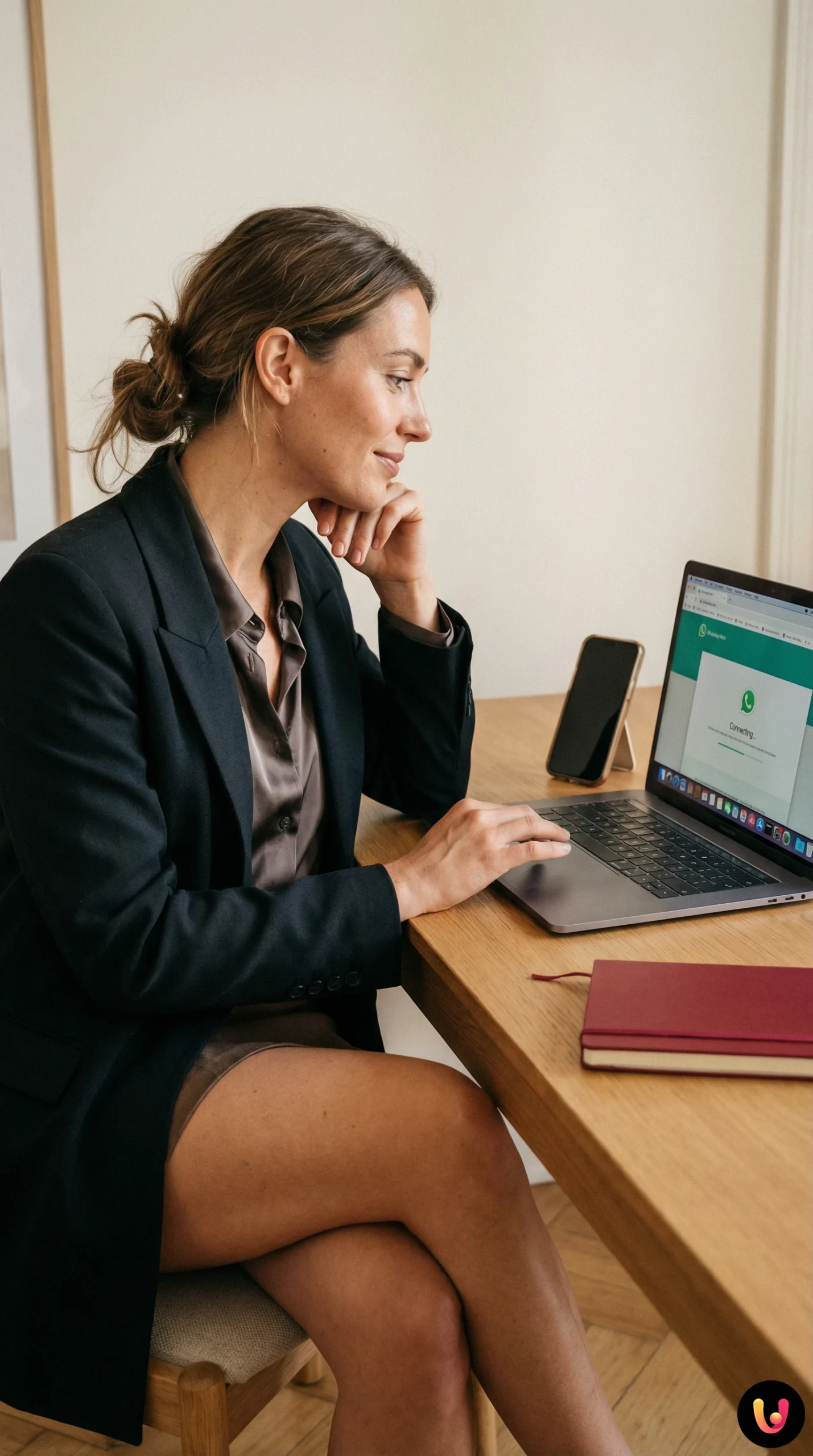 Schermo del PC con WhatsApp Web che non carica su browser Google Chrome