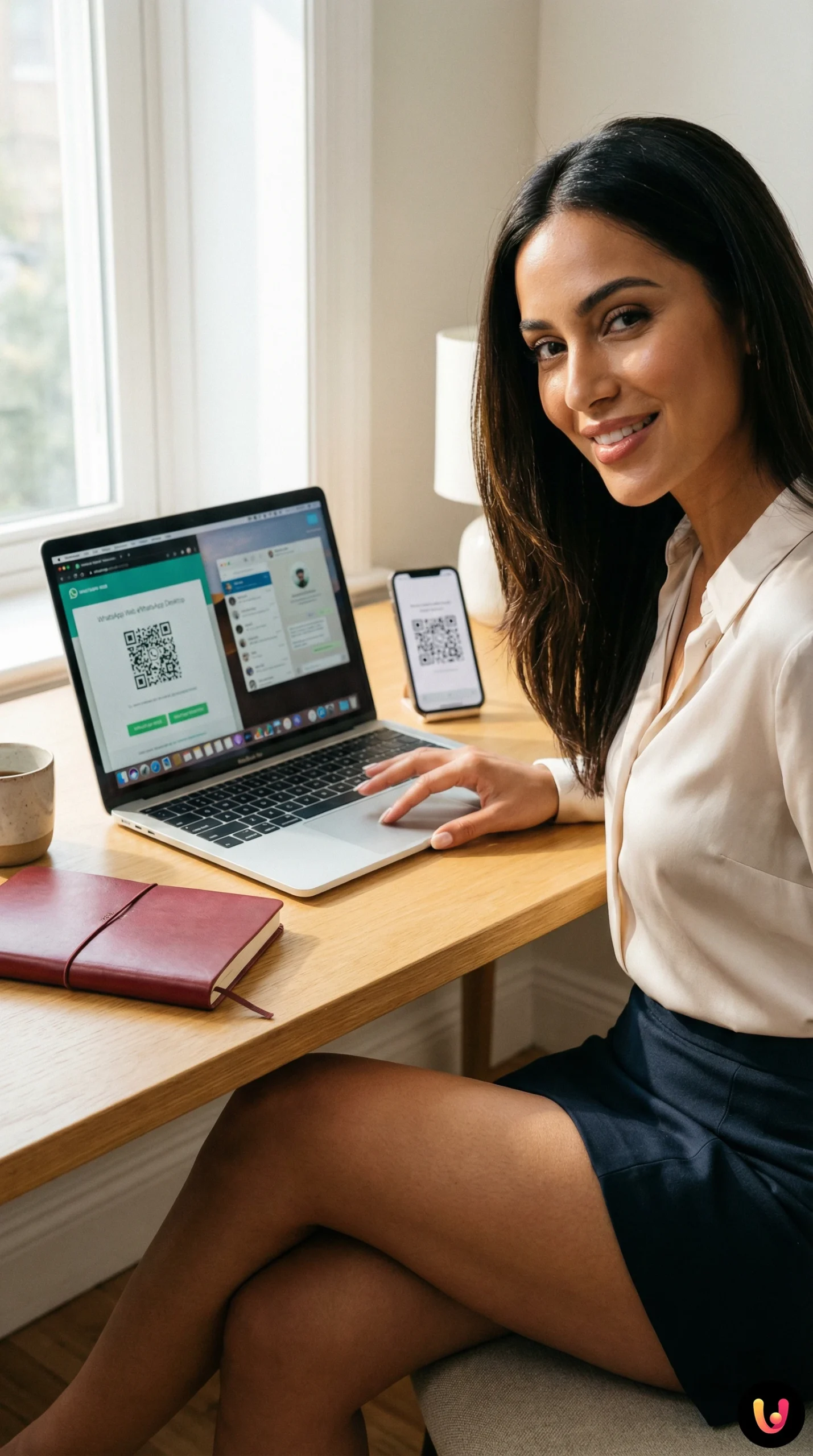 Compara&ccedil;&atilde;o interface WhatsApp Web no navegador e App Desktop no computador port&aacute;til