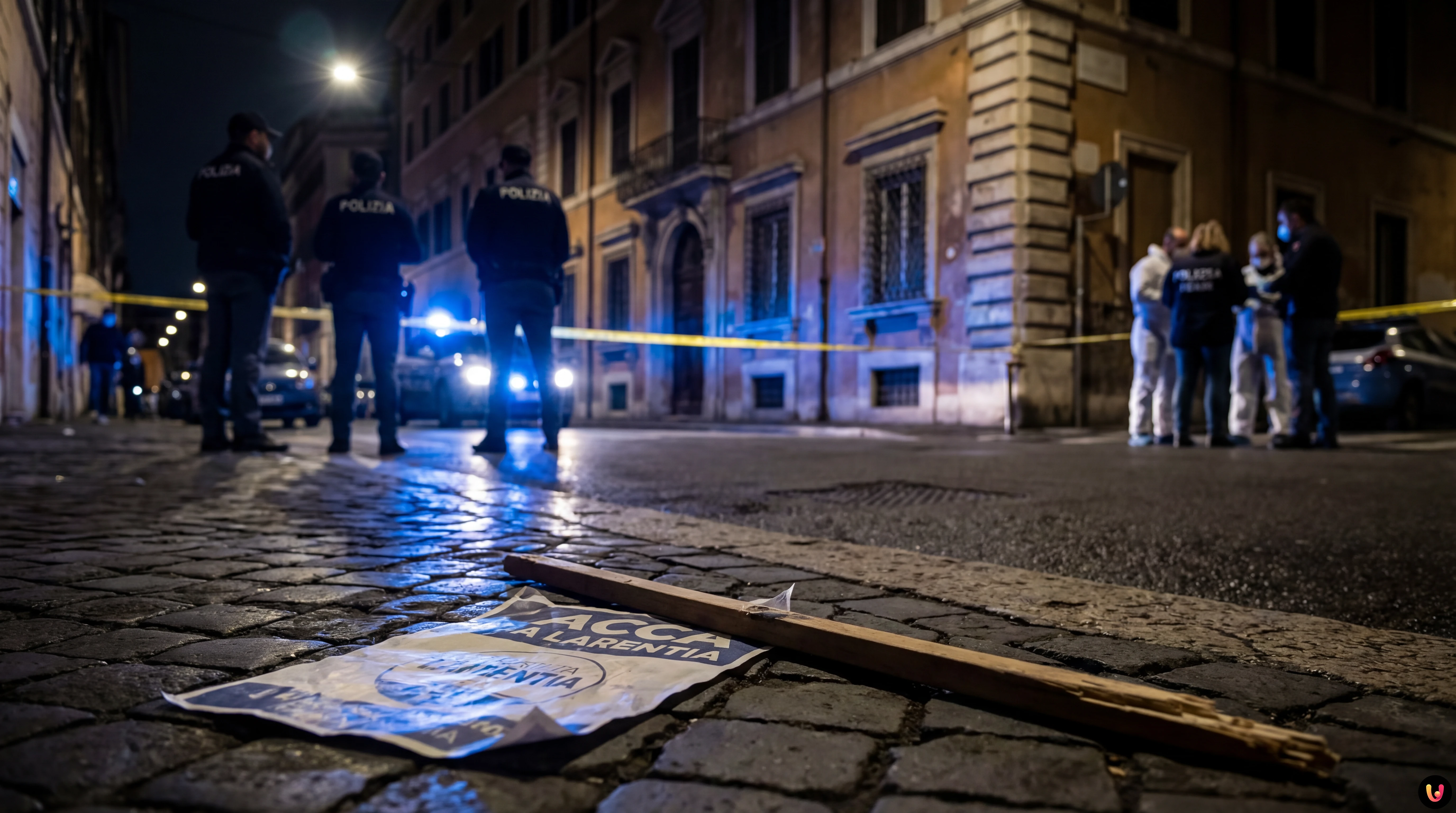 Luogo dell'aggressione ai militanti di Giovent&ugrave; Nazionale in via Tuscolana a Roma