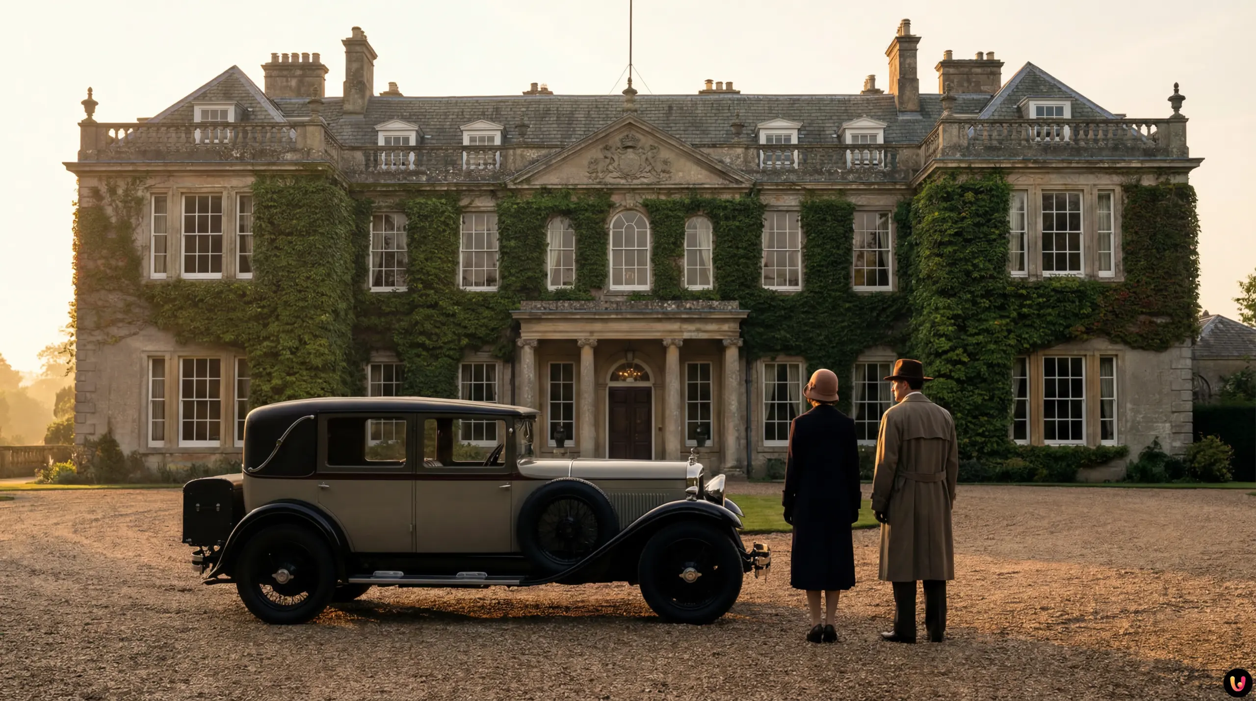 Agatha Christie Seven Dials Netflix Cast 2026 Cast members in 1920s costumes from the Netflix adaptation of Agatha Christie's Seven Dials