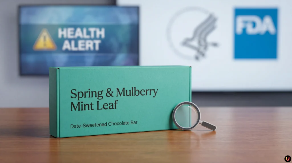 Alerte Santé : Rappel national de chocolat pour risque de Salmonelle Barre de chocolat Spring & Mulberry Mint Leaf rappelée pour risque de Salmonelle