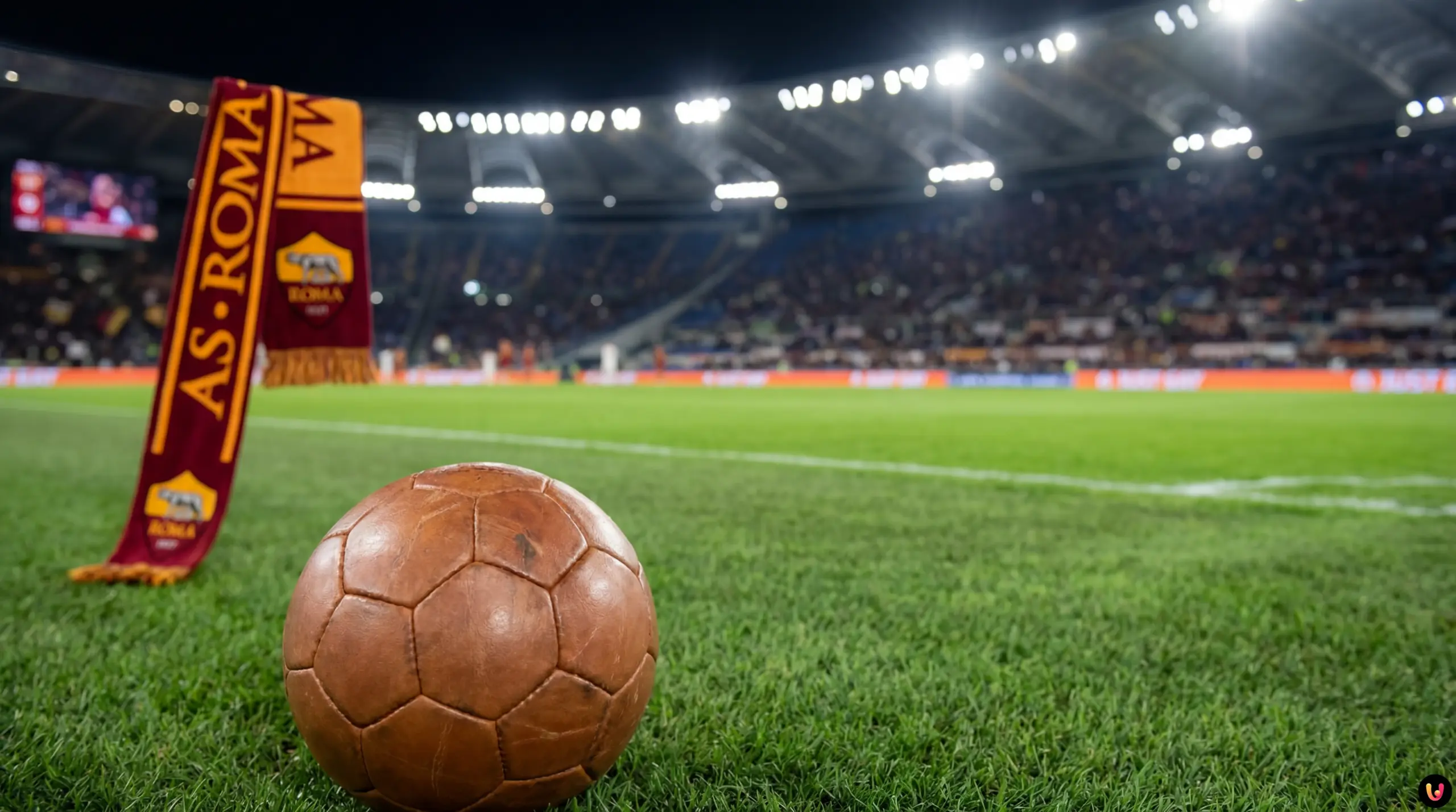 Primo piano di Antonio Arena attaccante della Roma mentre esulta allo stadio Olimpico