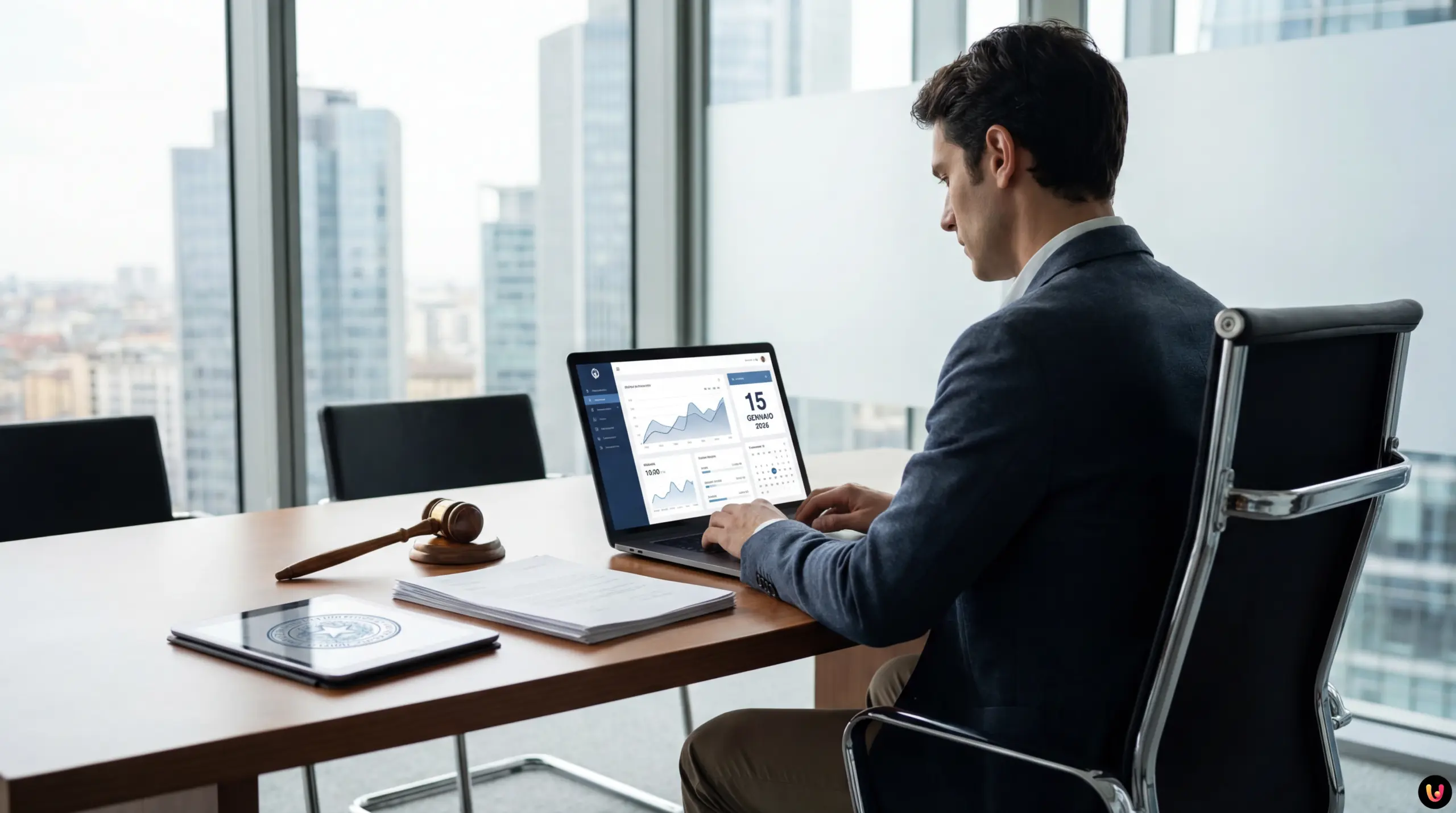 Martelletto della giustizia su documenti per l'Arbitro Assicurativo