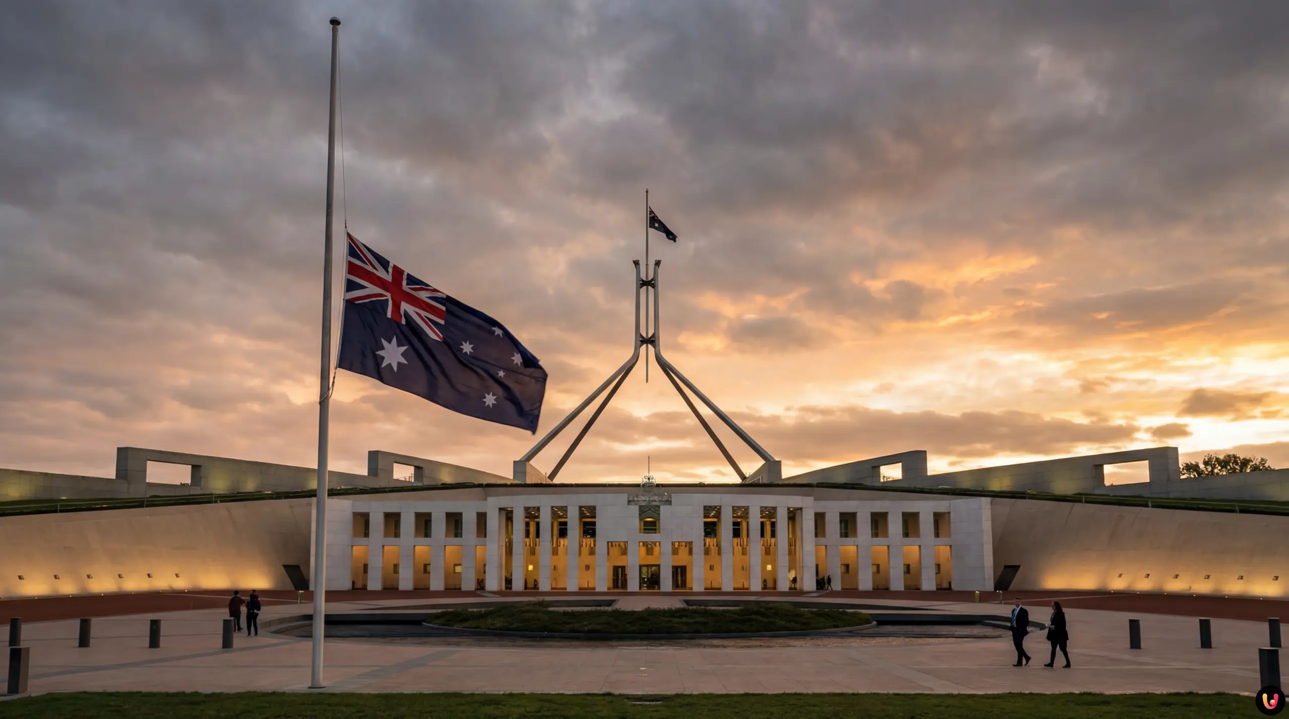 Australian Parliament House in Canberra symbolizing new gun laws