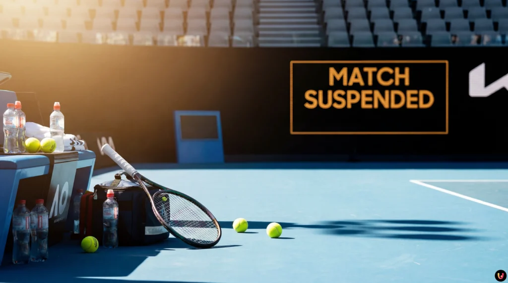 Australian Open: Tsitsipas, match sospeso per malore in campo Australian Open: Tsitsipas, match sospeso per malore in campo