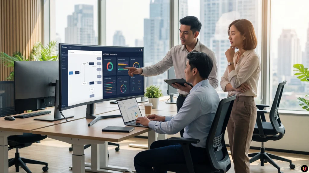 Schema architettura API per automazione processi KYC e AML nel settore fintech