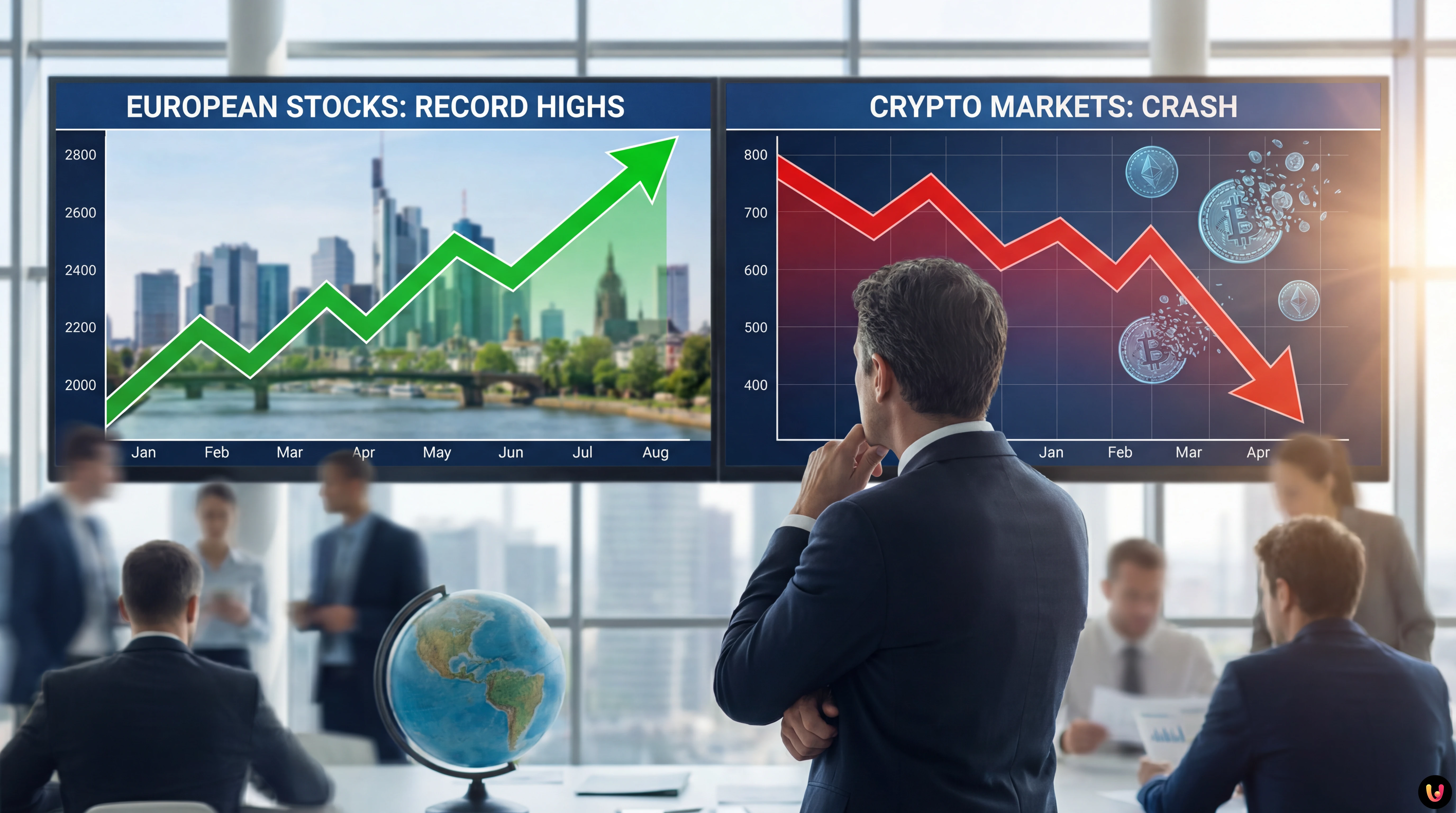 Dazi Trump, record Borse UE e crollo crypto: scenari 2026 Grafico mercati 2026: impatto dazi Trump, record borse UE e calo crypto