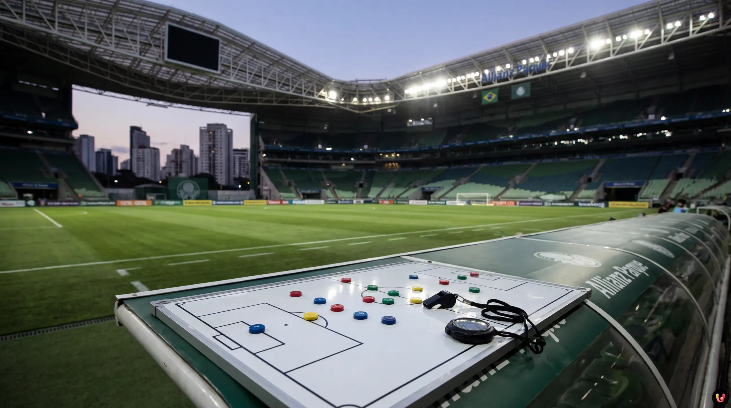 Bebeto sorridente a bordo campo pronto a guidare il match delle stelle all'Allianz Parque