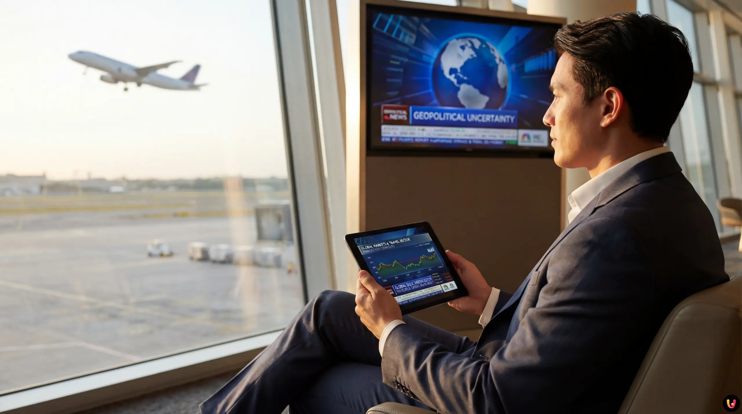 Grafico andamento titoli viaggi e turismo influenzati da tensioni geopolitiche