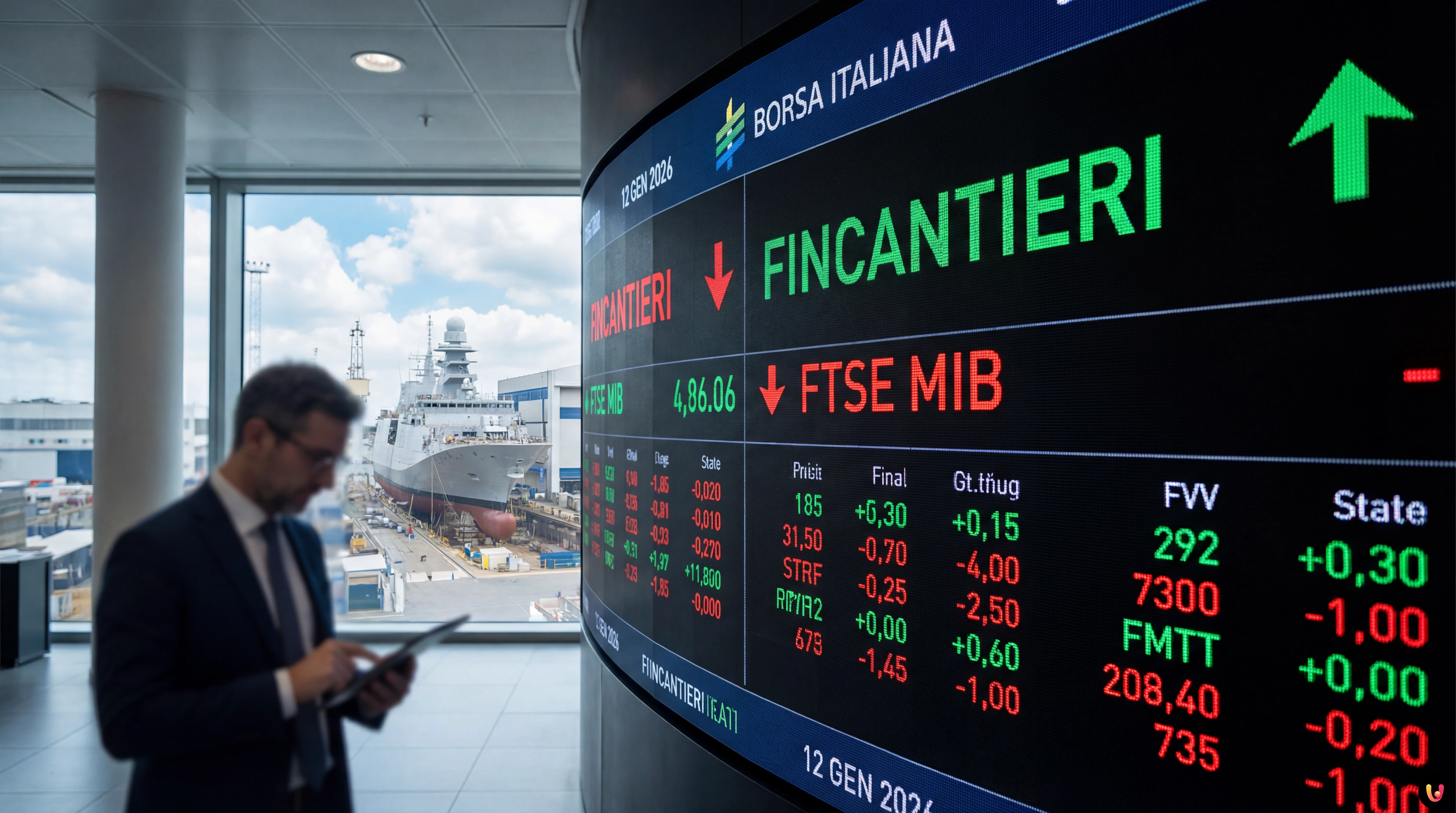 Borsa Milano 12 Gennaio 2026: Fincantieri Vola, Europa in Calo