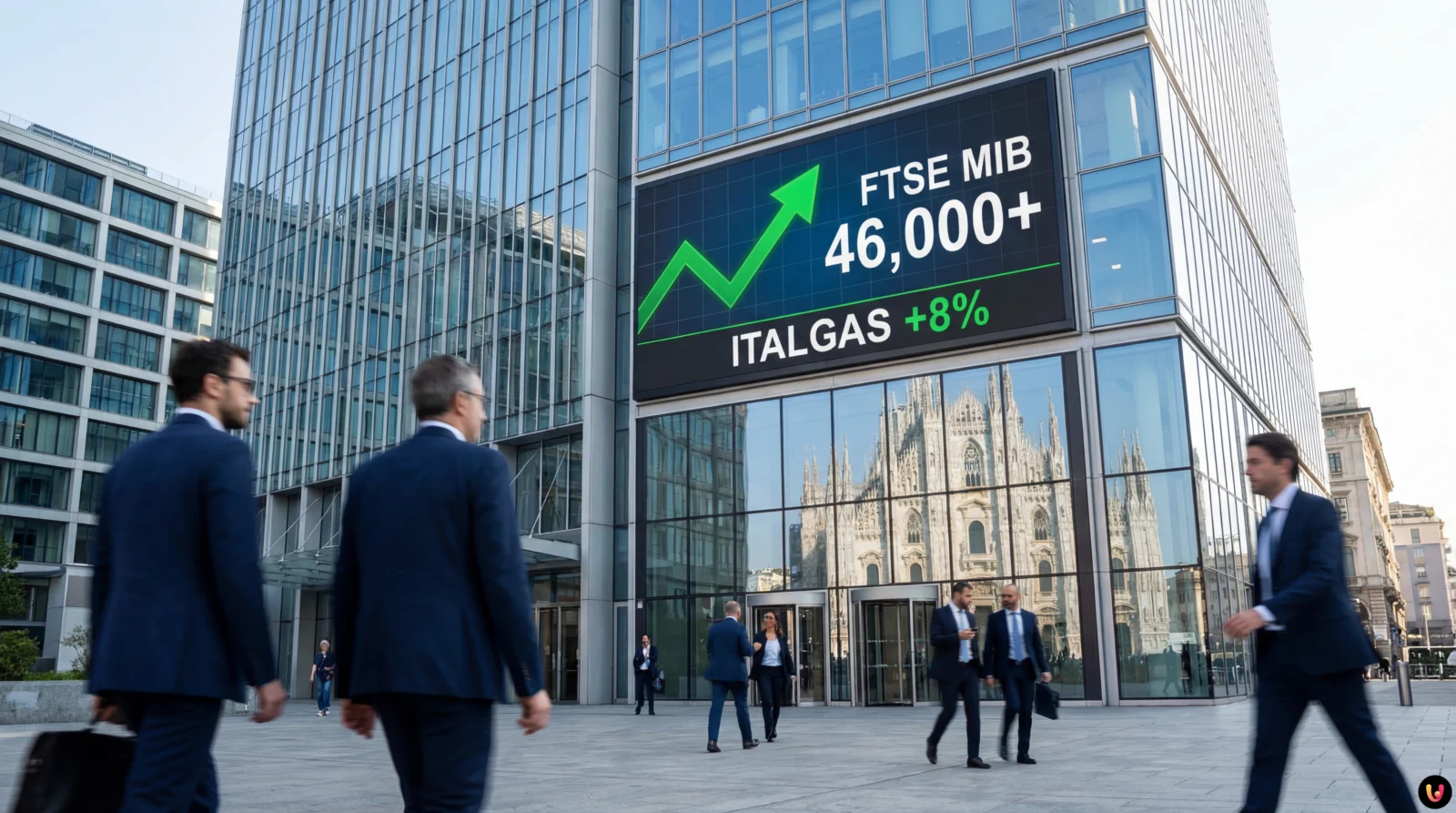 Borsa: Milano in rialzo, FTSE MIB oltre quota 46mila. Vola Italgas