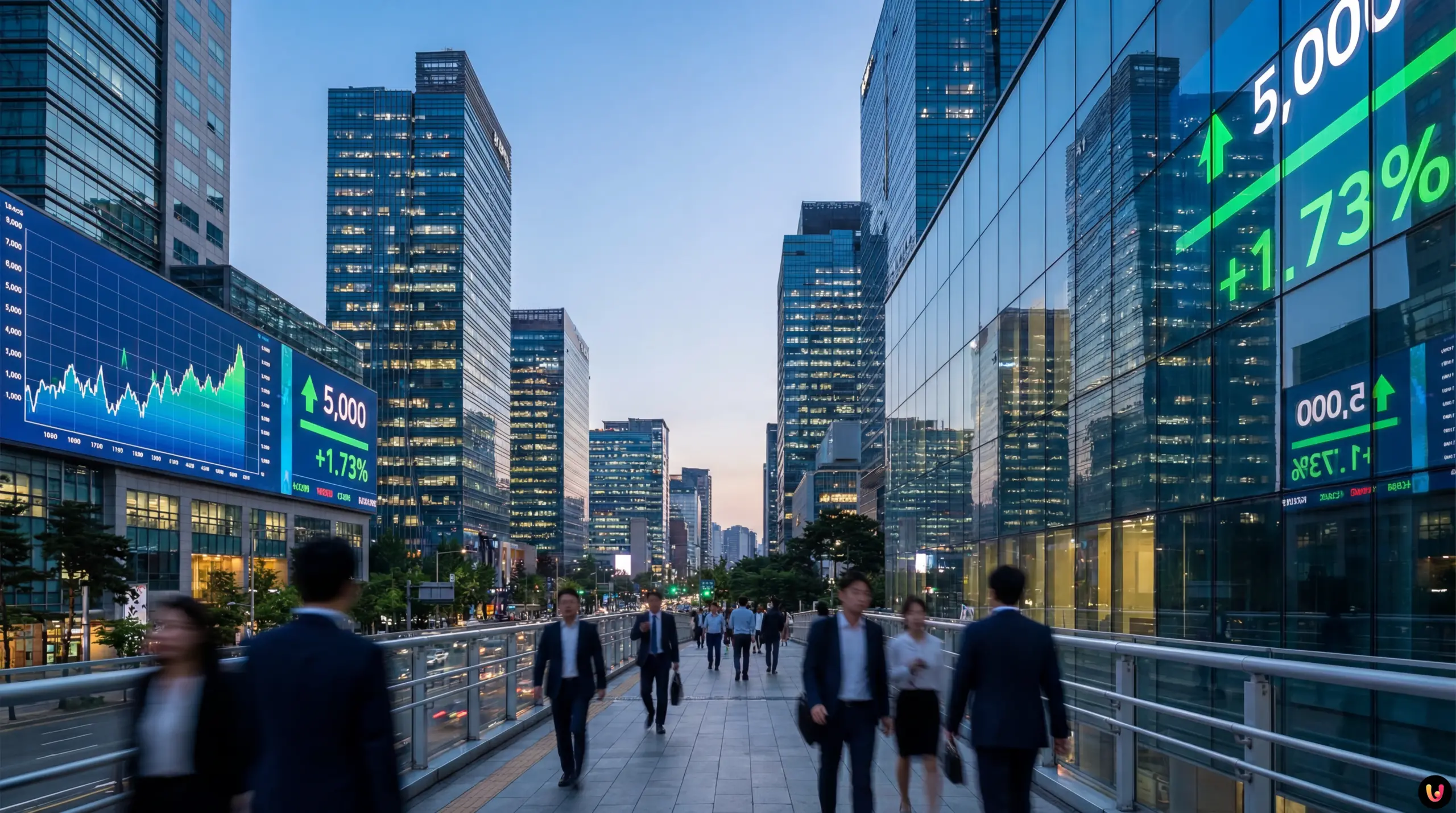 Borse Asia: Tokyo Vola e Record Storico Seul Grafici indici di borsa asiatica in forte rialzo con numeri verdi