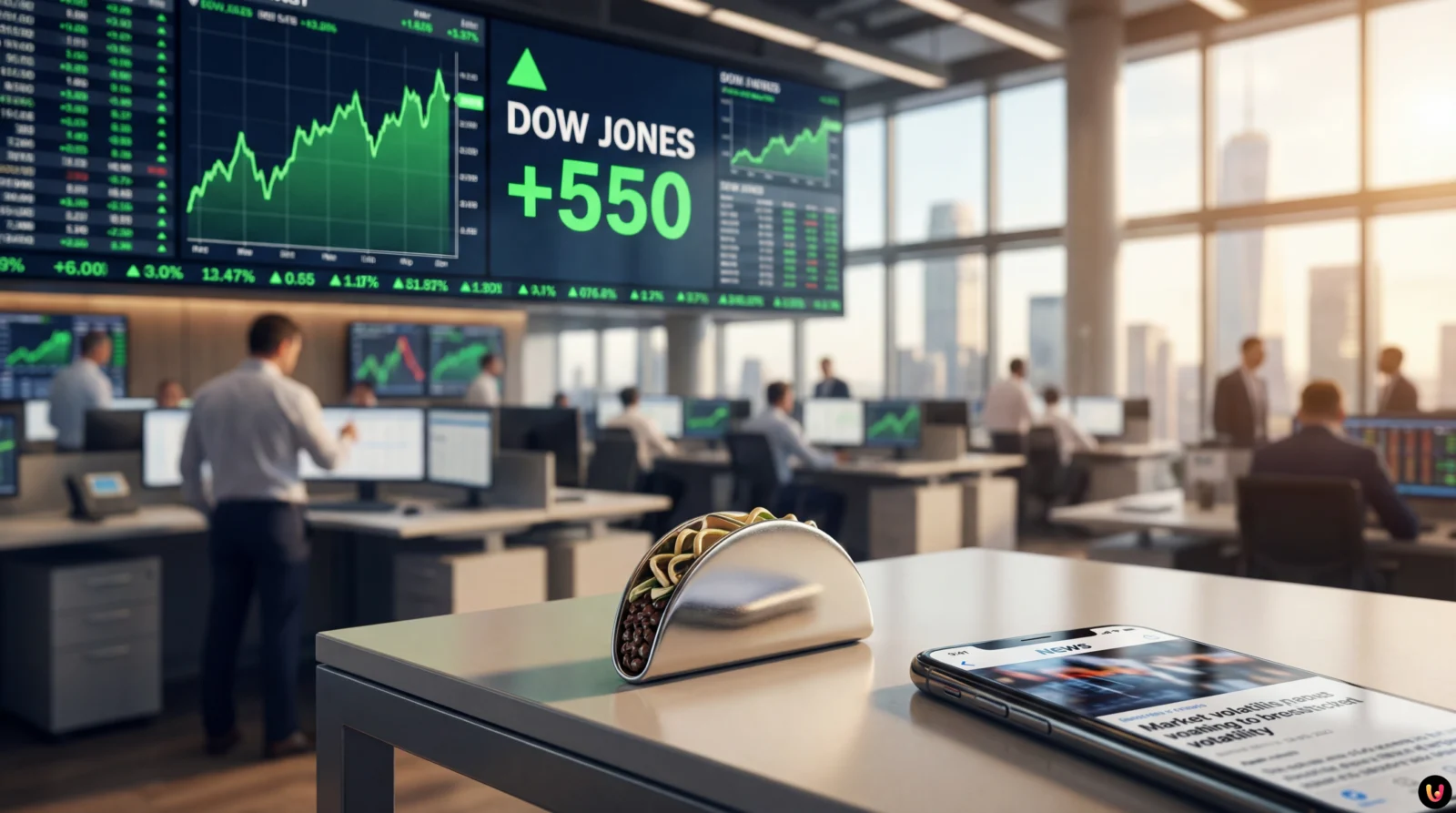 Bourse : Le Dow Jones bondit de 550 points, la strat&eacute;gie &laquo; TACO &raquo; enflamme Wall Street